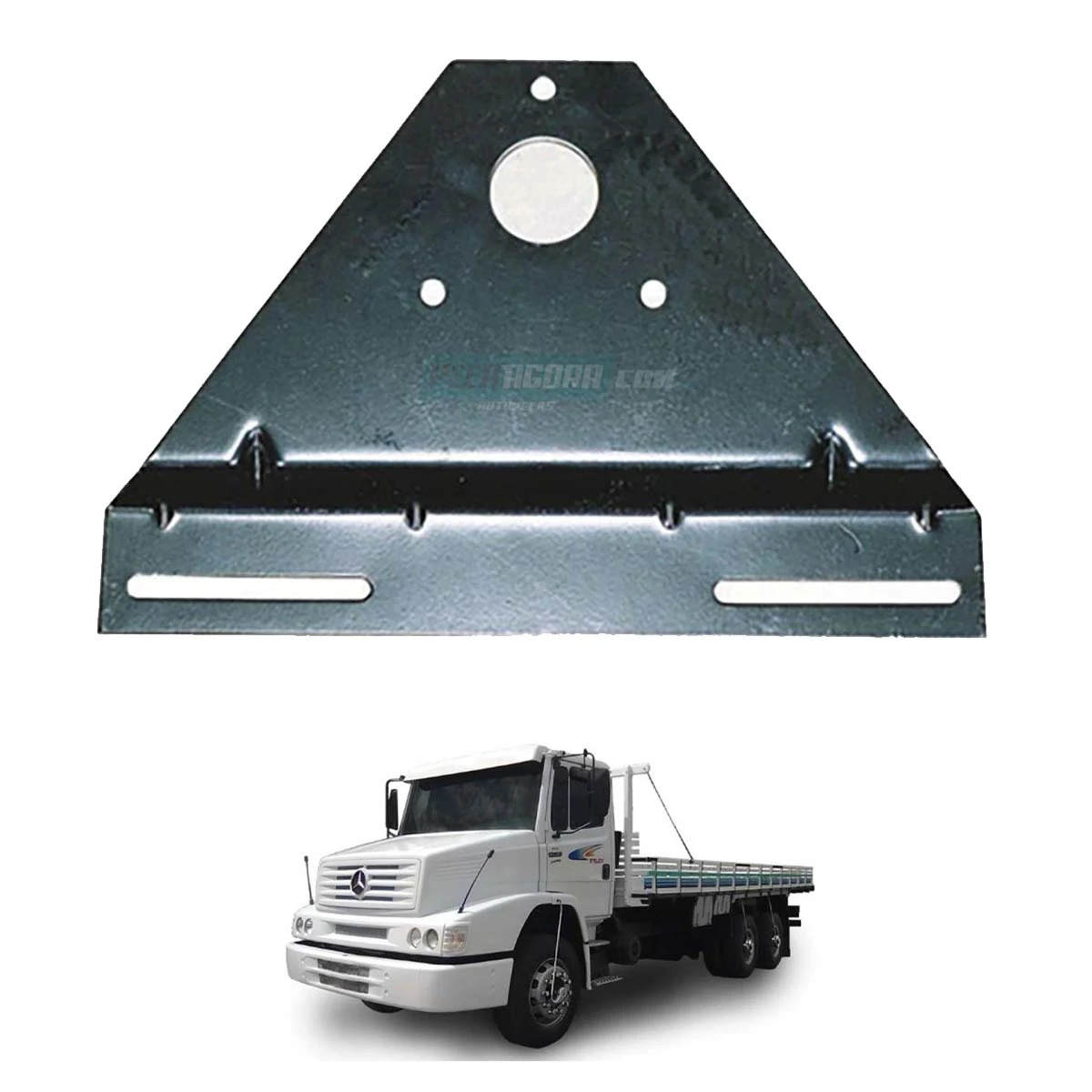 SUPORTE PLACA LICENCA TRASEIRA FERRO MB 1620 MB HPN (T12945411|-4052)