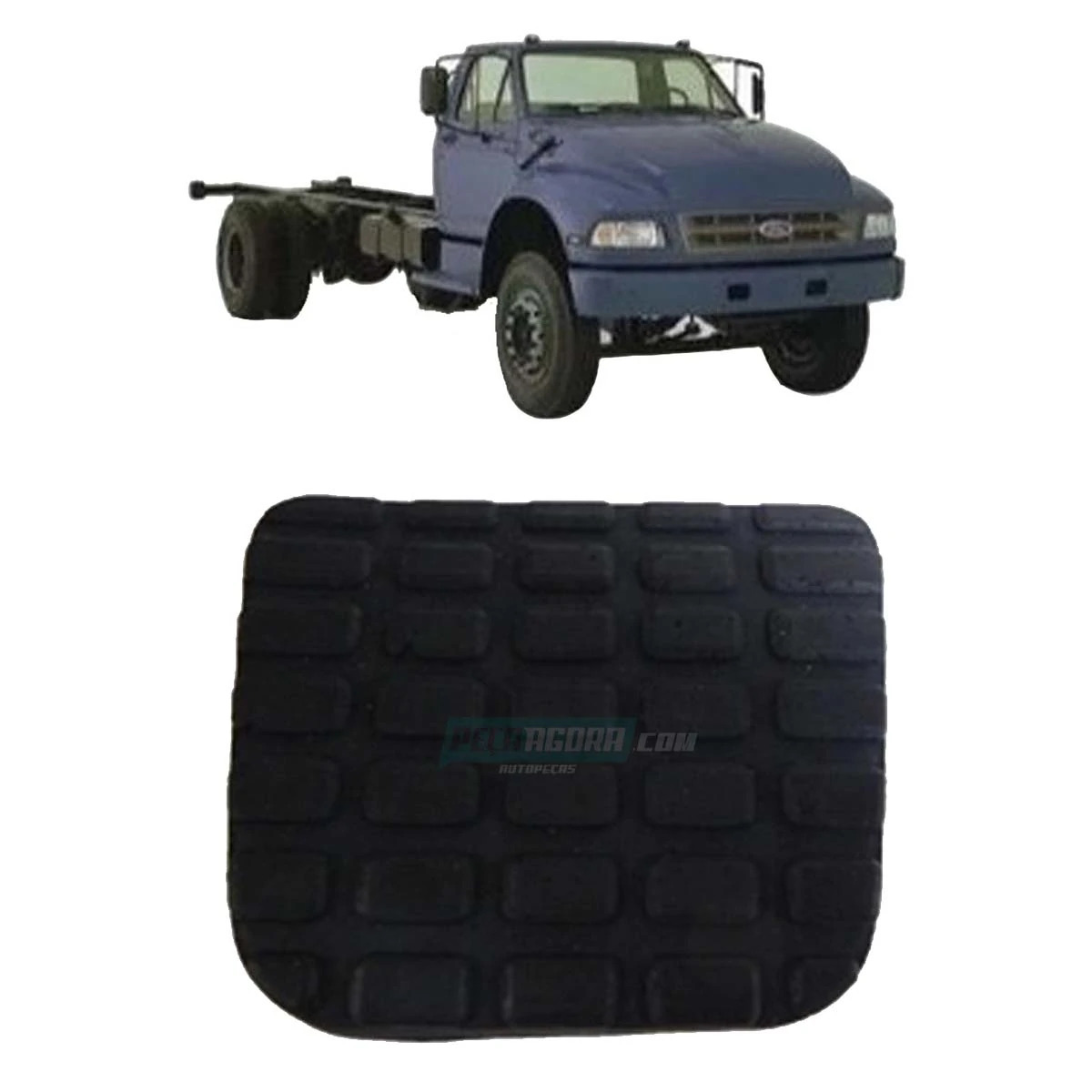 ALMOFADA CAPA PEDAL FREIO FORD F12000 F14000 ANO 92 A 98 SAPAO (2SL721173)