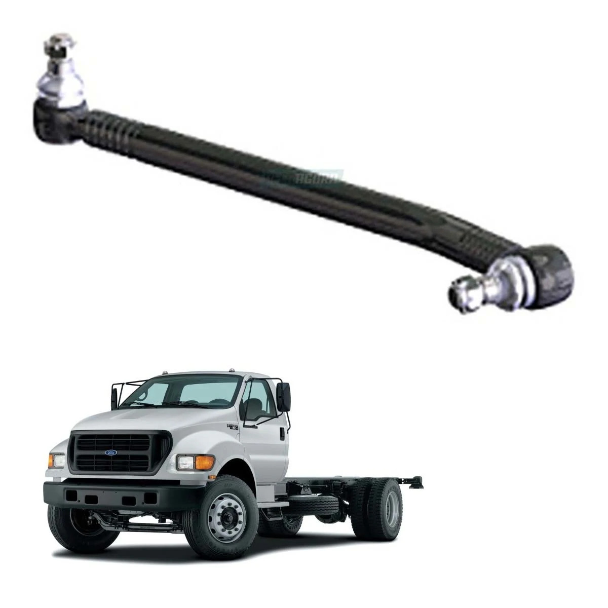 BARRA DIRECAO CURTA 685MM FORD F14000 PITBULL (XC353304BA,)