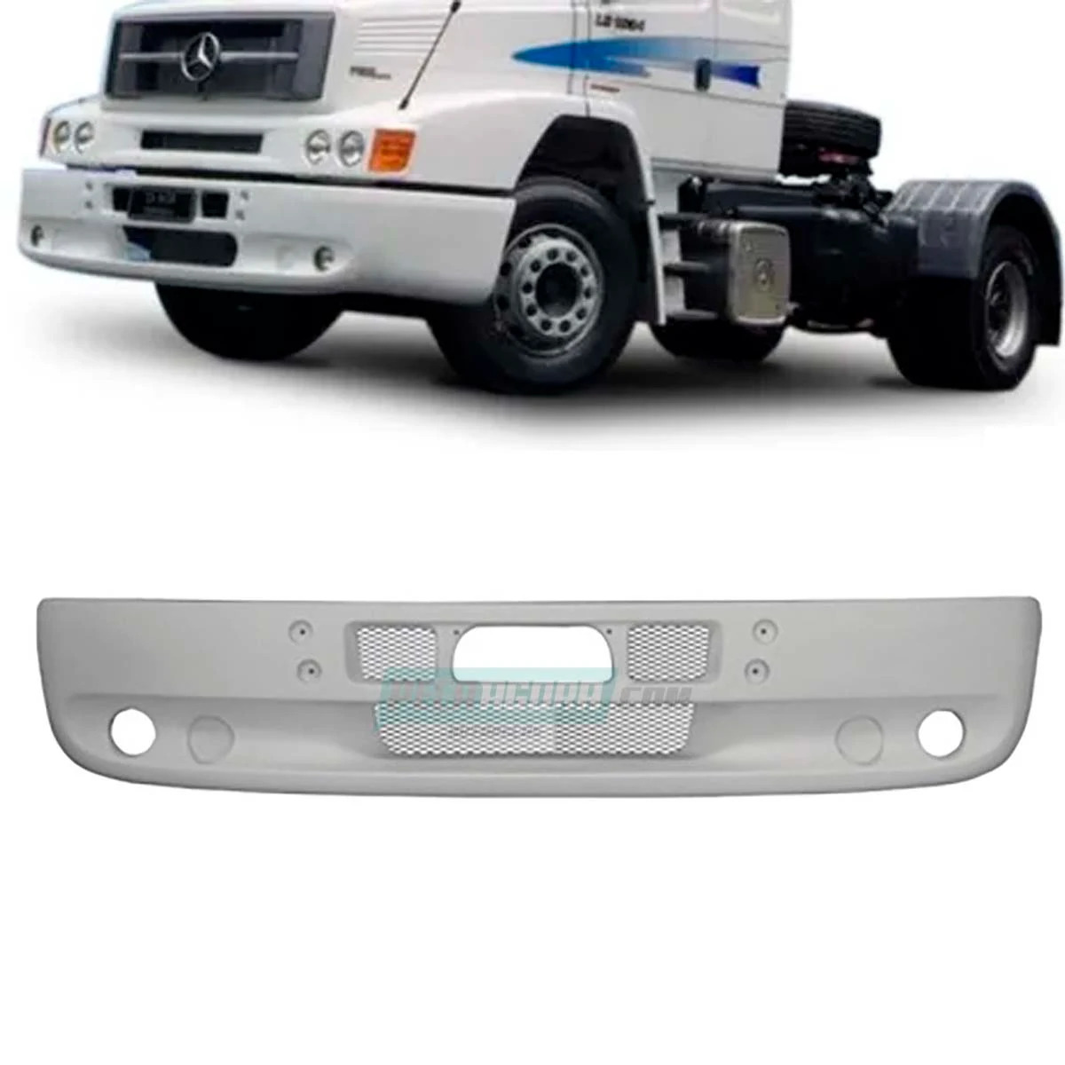 PARACHOQUE DIANTEIRO MB 1632 1634 INTEIRICO FIBRA TELA DE ALUMINIO (6948800270-A