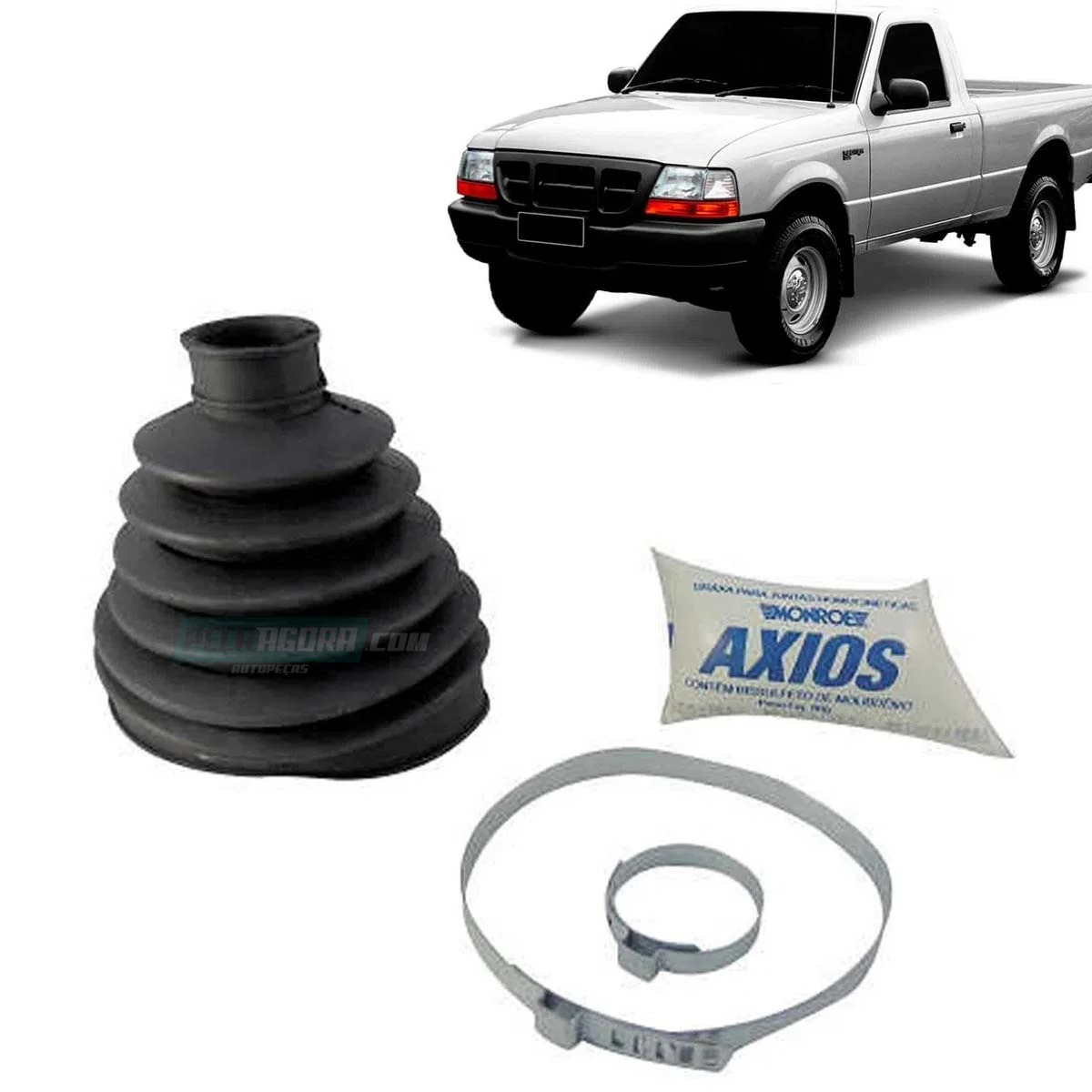 KIT COIFA HOMOCINETICA LADO RODA FORD RANGER 98 EM DIANTE (5412733)