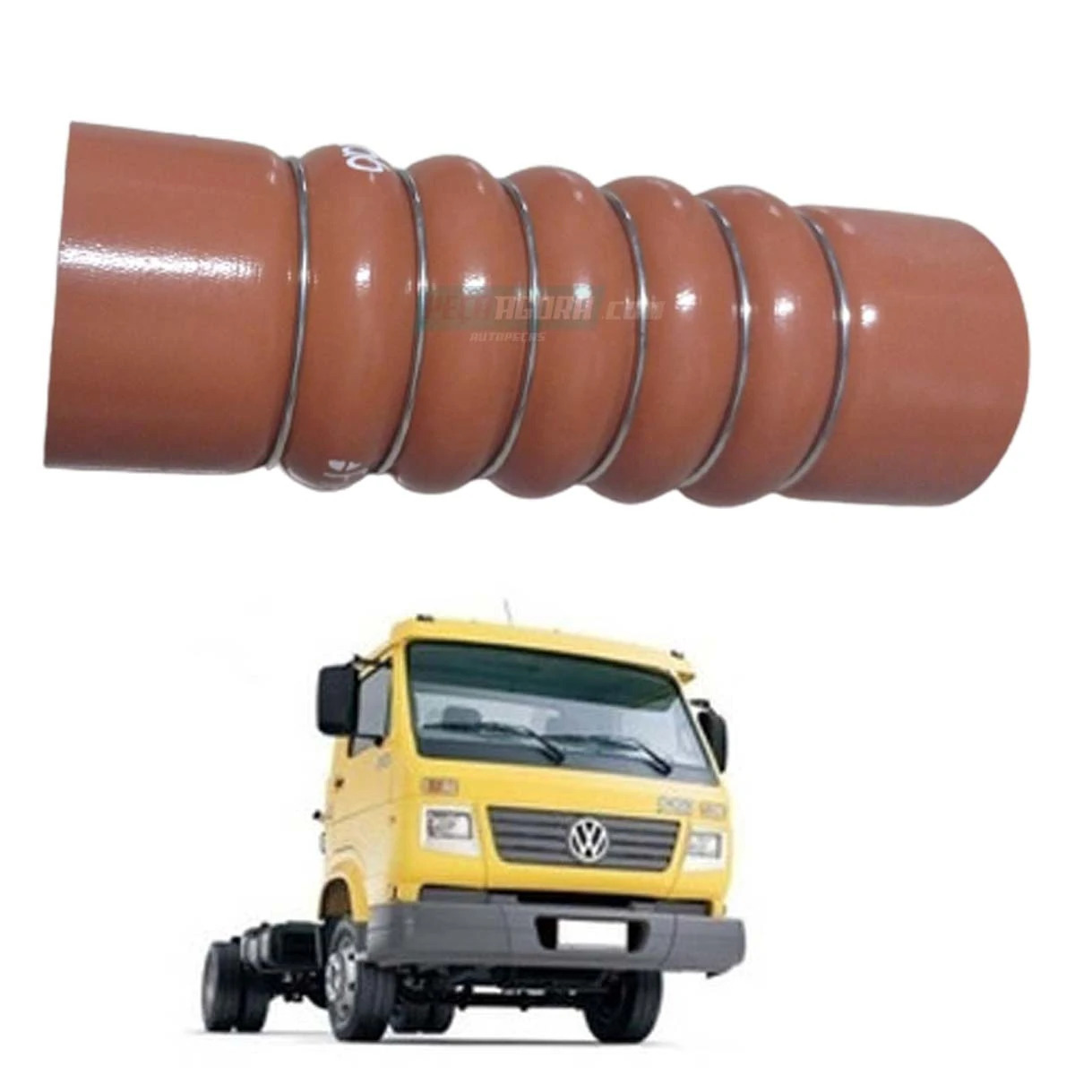 MANGUEIRA INTERCOOLER VW WORKER 8150E 9150E MICROONIBUS 8-150EOD 9-150EOD MAN 20