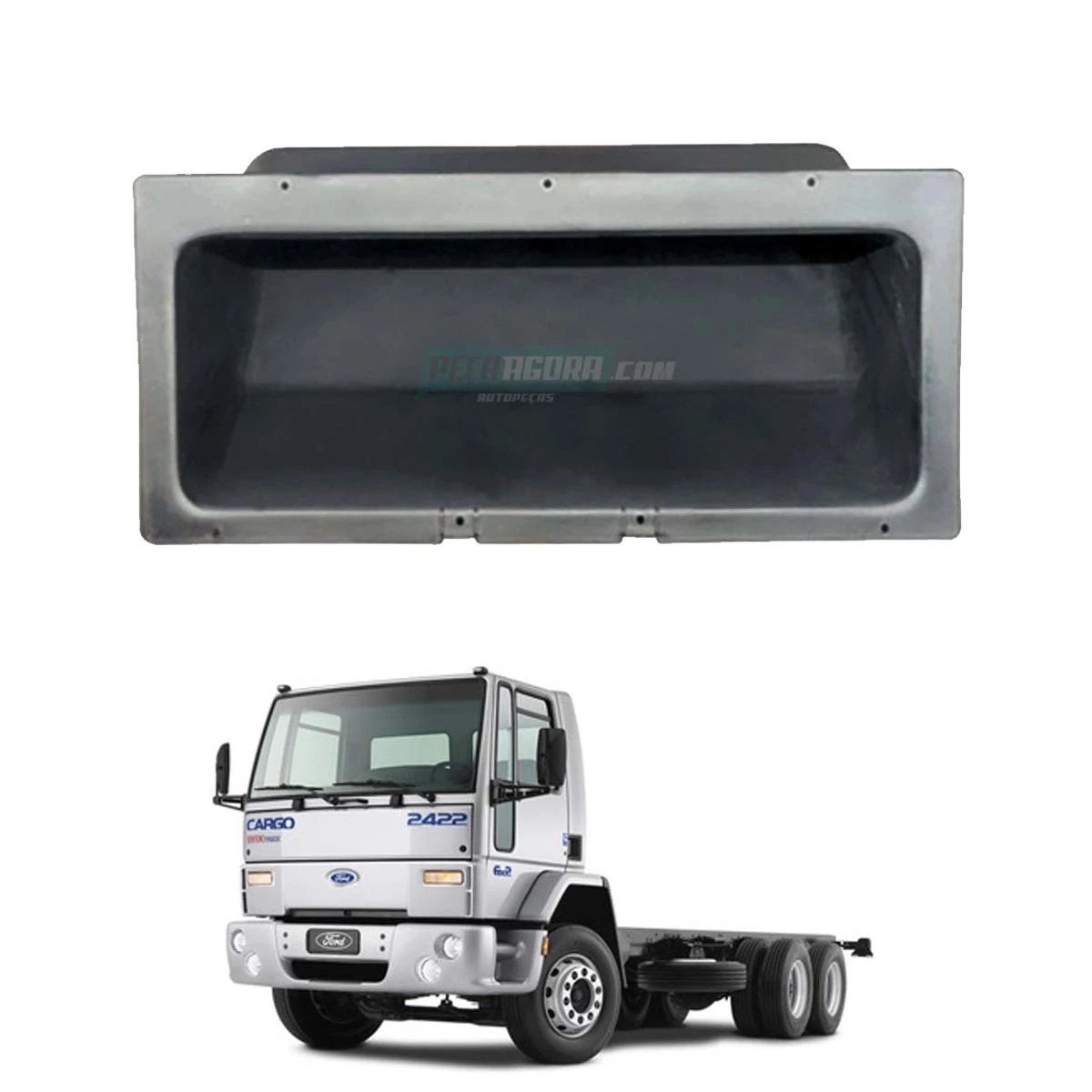 PORTA LUVAS SEM TAMPA FORD CARGO TODOS 1991 A 2011 (85HBE06010AAYYG.)