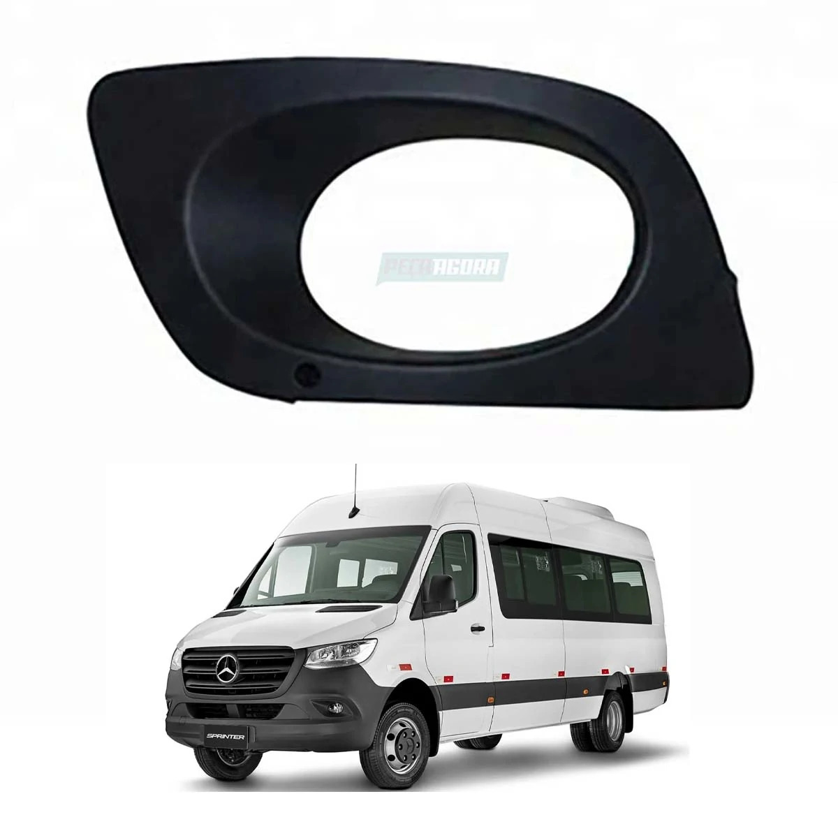 ACABAMENTO FAROL MILHA ESQUERDO MB SPRINTER 17 EM DIANTE (9068850253)