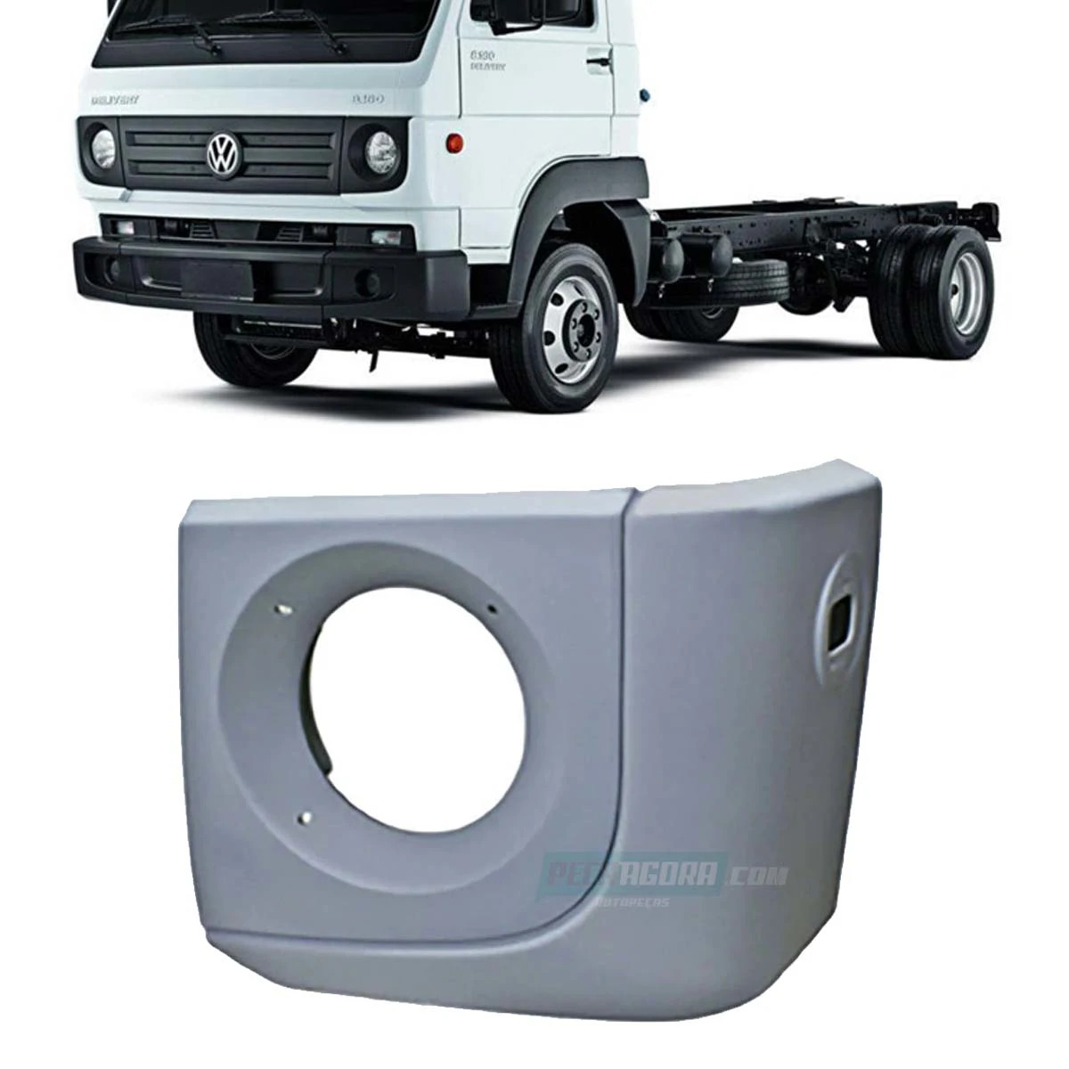 MOLDURA FAROL ESQ PRIMER VW DELIVERY 5150 ANO 2012 EM DIANTE (2P0853207AX)