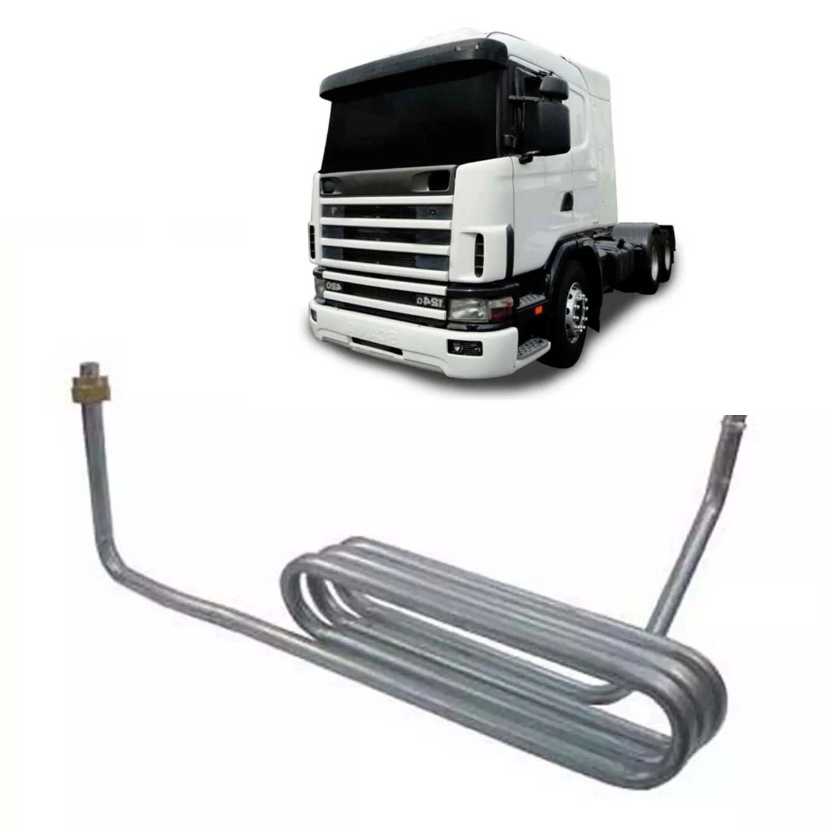 SERPENTINA COMPRESSOR AR PARA SCANIA SERIE 4 124  (1443315,)