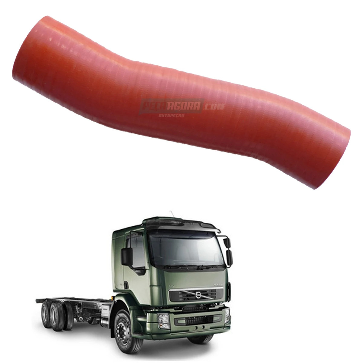 MANGUEIRA INTERCOOLER VOLVO VM 260 DIMENSOES 76X70X340 (20972770.)