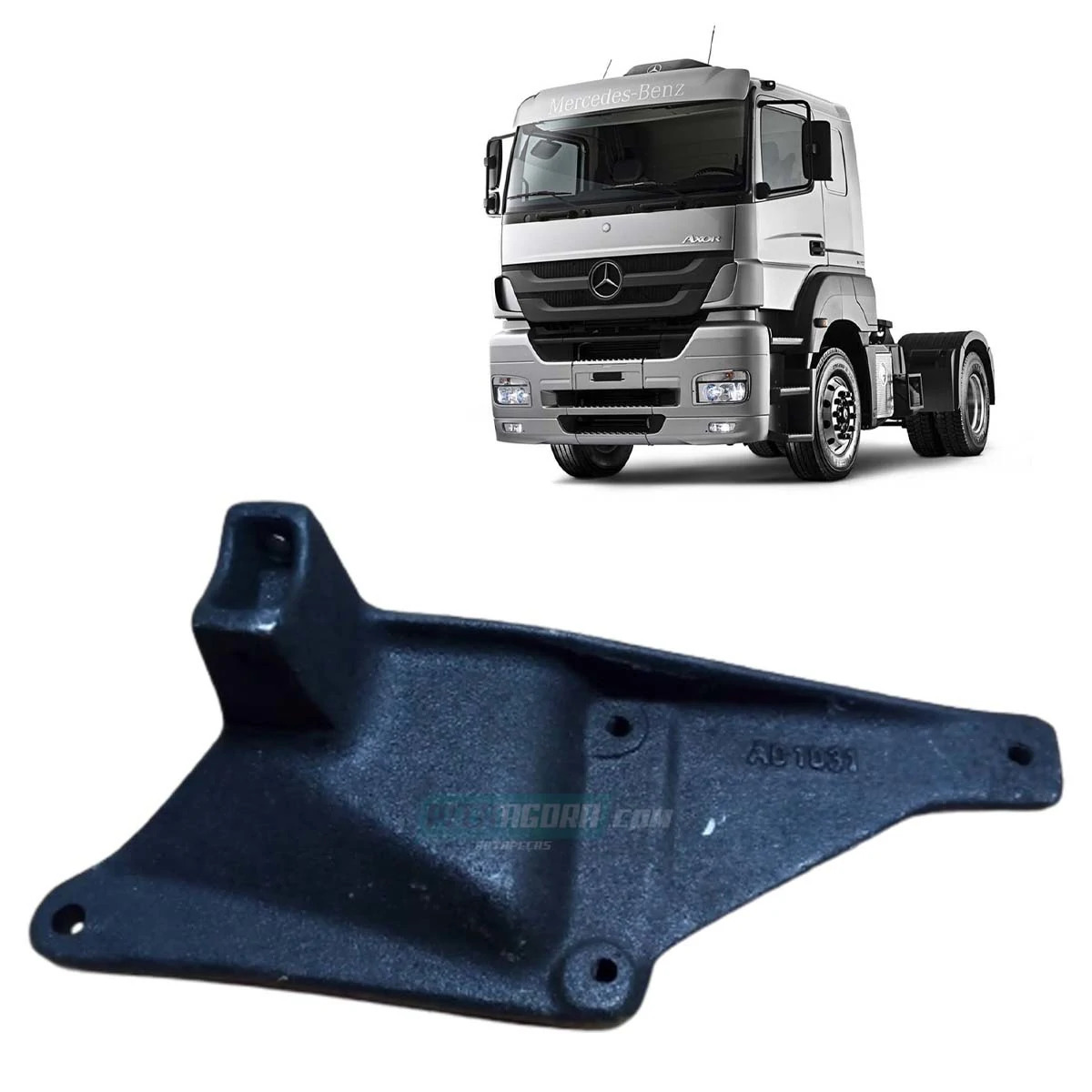 SUPORTE DIANTEIRO ESTRIBO DIR MB AXOR 2044 2535L 2035S 2040S 2044S 2640S 2635S 3