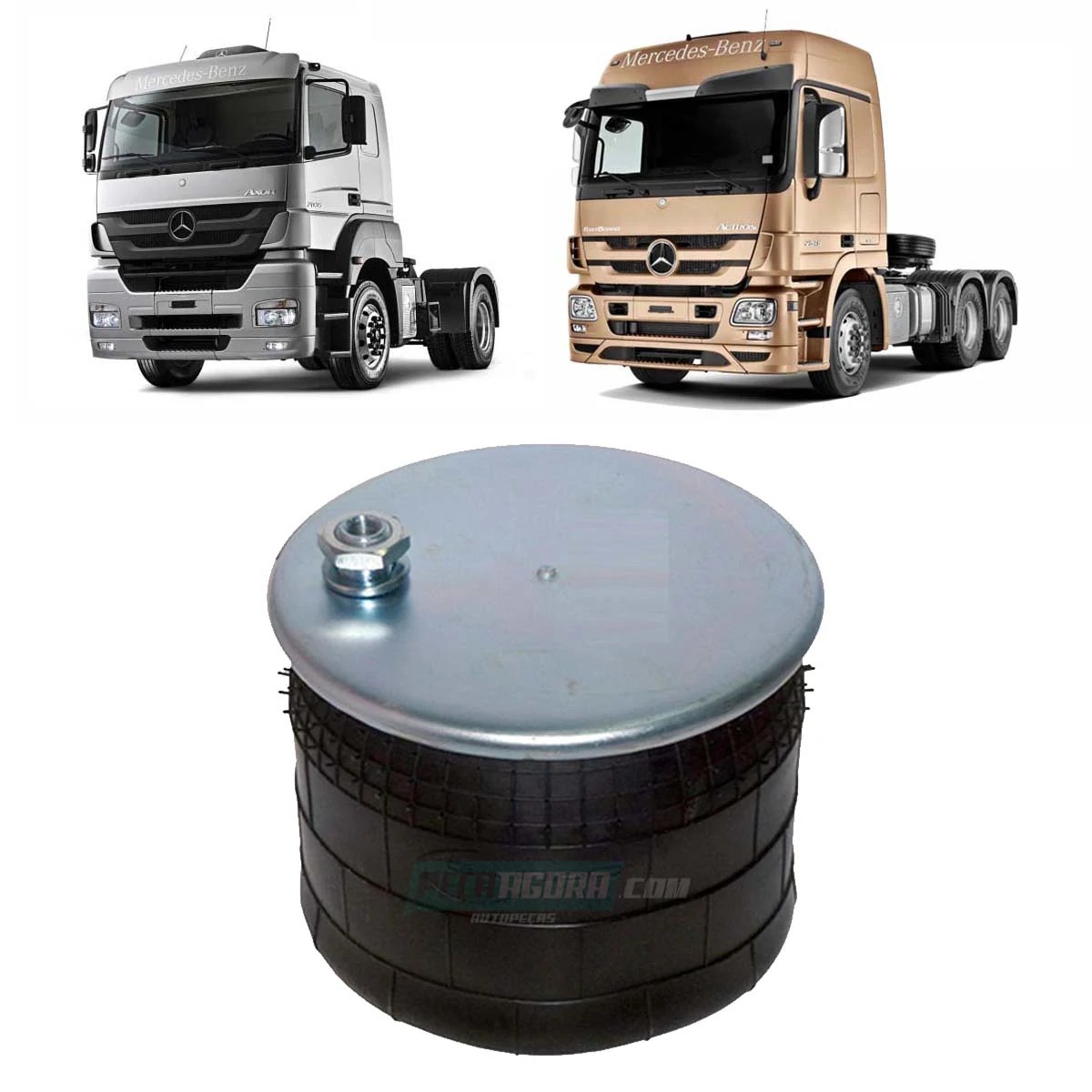 MOLA PNEUMATICA SUSPENSAO TRASEIRA MB AXOR ACTROS (9583200321.)