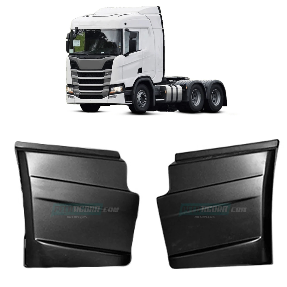 PAR TAMPA ANTIFURTO ESTRIBO ESQ DIR PARA SCANIA 2019 EM DIANTE  (R011917)