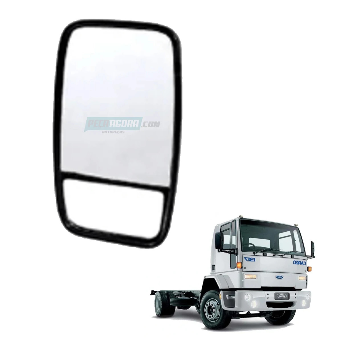 CORPO E ESPELHO RETROVISOR EXTERNO DIR/ESQ FORD 1317 1517 1717 1722 2428 2628 26