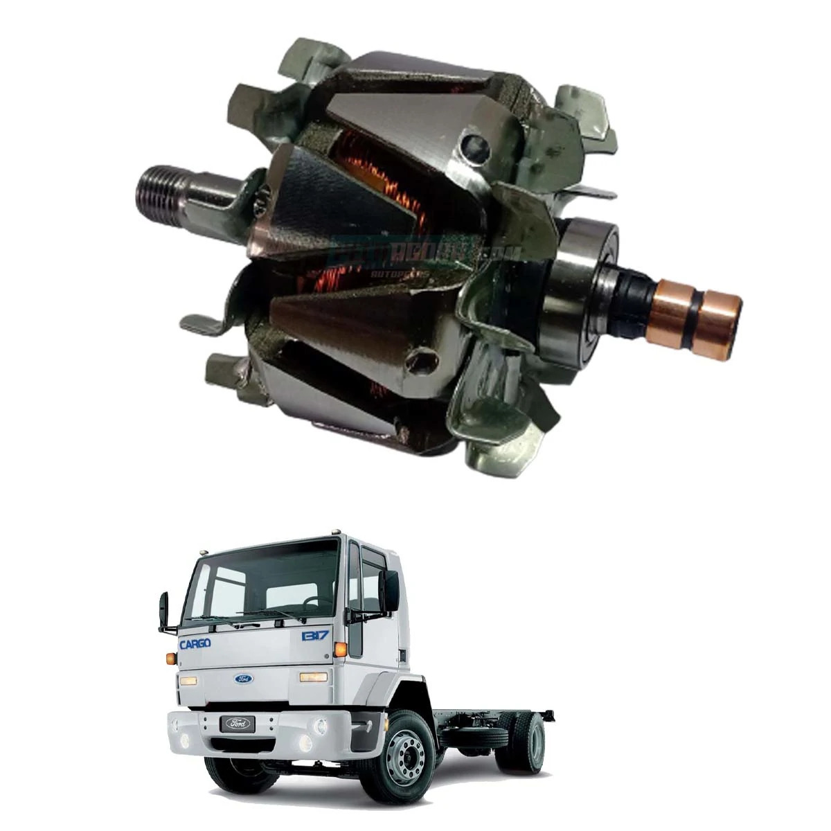 ROTOR ALTERNADOR 90A 12 ​FORD CARGO 04 A 16 F250 F350 F4000 VW 8120 8150 13180