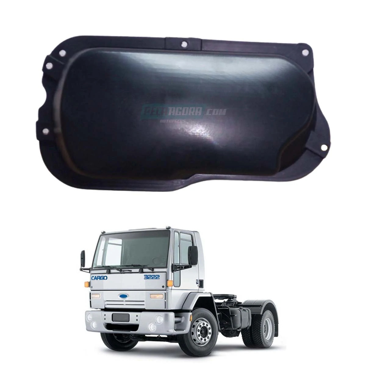 PROTETOR FAROL TRANSVERSAL DIR INJETADO FORD CARGO 712 815 1217 1317 1517 1717 1