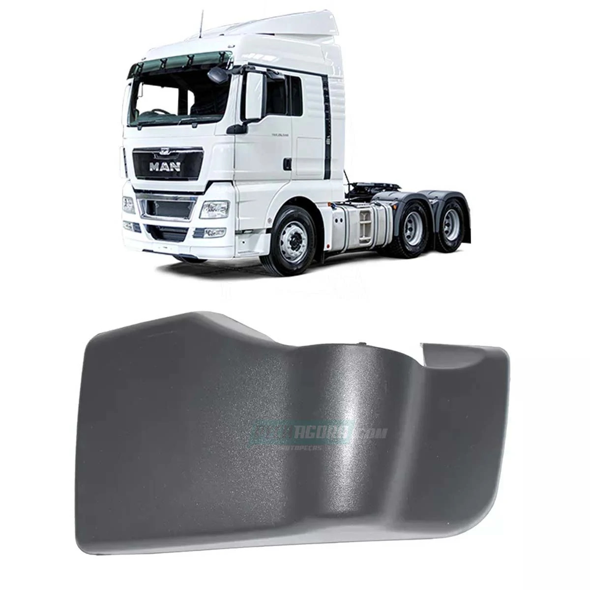 COBERTURA BRACO ESPELHO ESQ INFERIOR VW MAN TGX 28440 29440 33440 2014...  (2V58