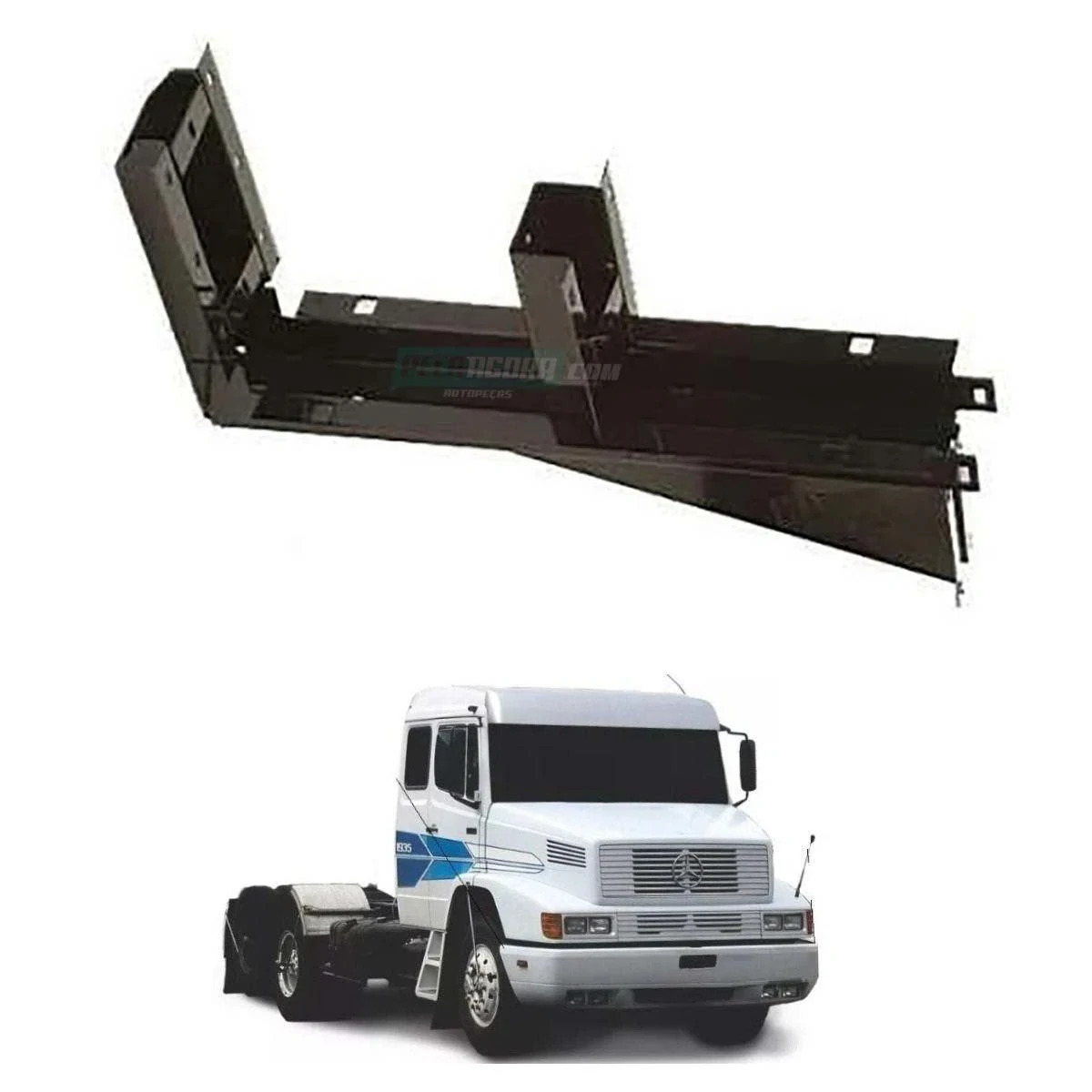 SUPORTE TRASEIRO ESTRIBO ESQ MB 1935 1941 ESQUERDO (3846607730-DESATIVADO)