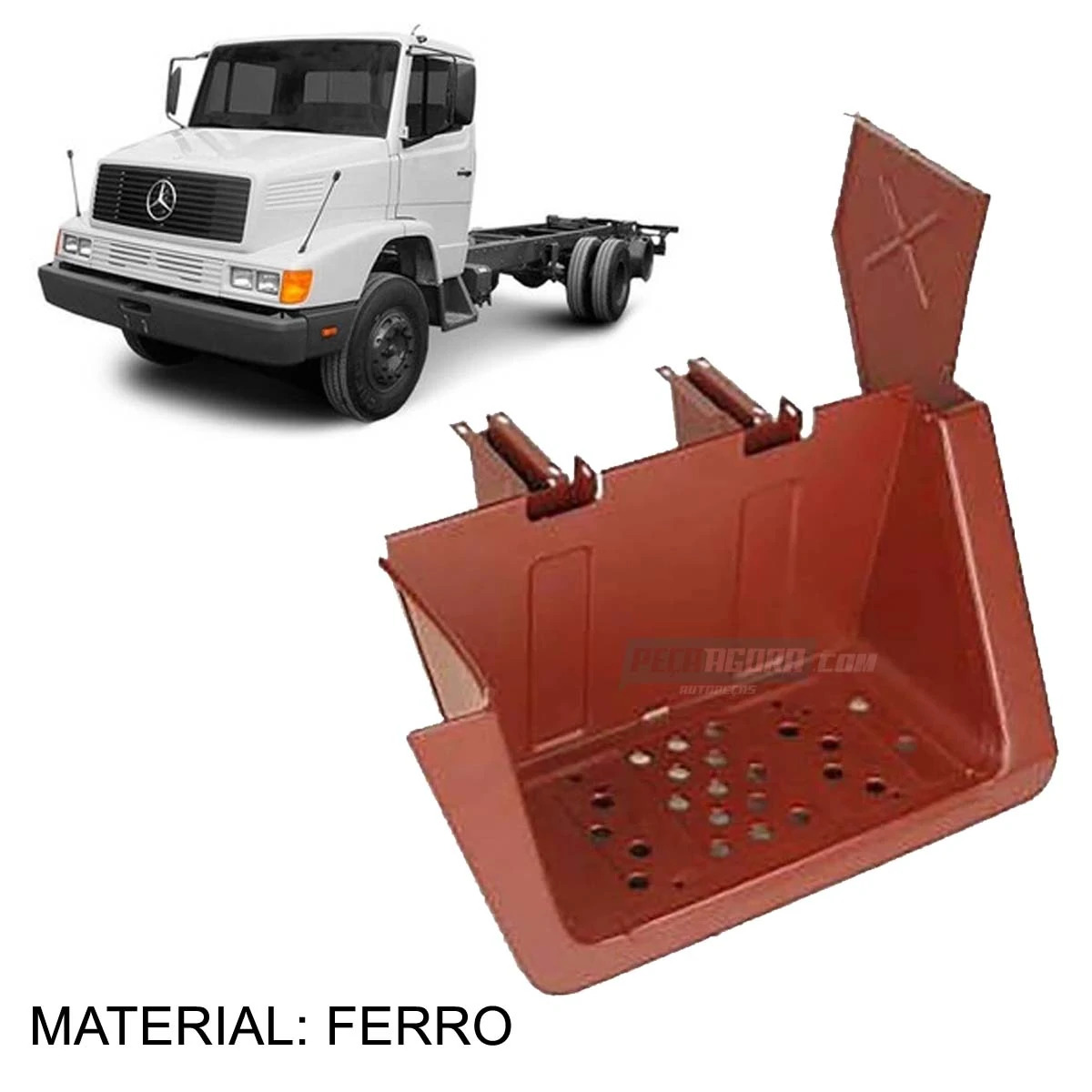 ESTRIBO COMPLETO ESQ MB 1214 1418 1618 1620 BICUDO FERRO (3846609706-96837)