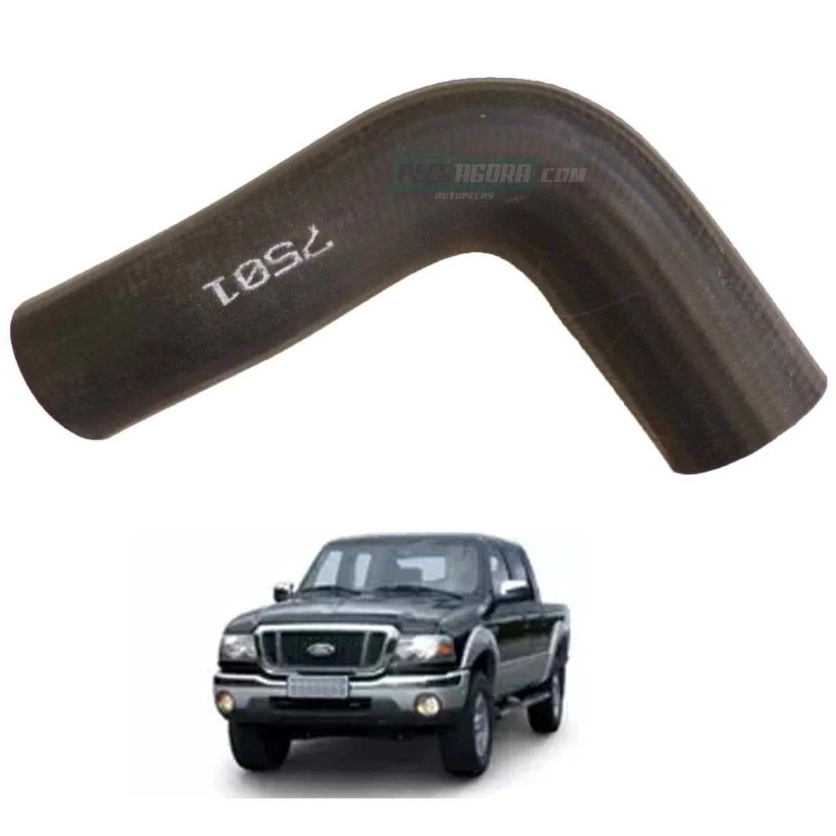 MANGUEIRA SUPERIOR RADIADOR FORD RANGER 2.8L DIESEL 2001 A 2005 (3L558B274AA)