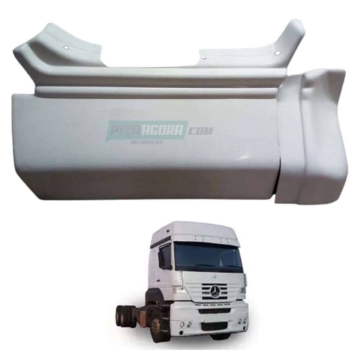 TAPA ESTRIBO PEGA CHINELO DIR MB 1938S 1944S FRONTAL PLASTICO ABS (M30012D-K0026