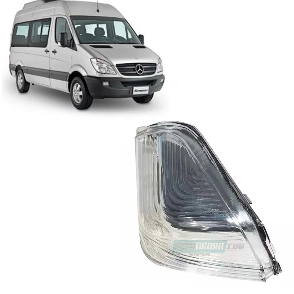 LANTERNA ESPELHO RETROVISOR DIREITO MB SPRINTER 2014 DIANTE (0018229020,)