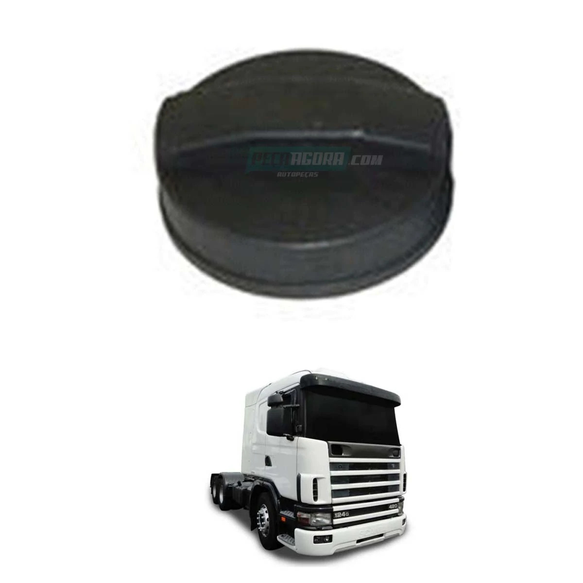 TAMPA TANQUE COMBUSTIVEL PLASTICA SEM CHAVE PARA SCANIA SERIE 4 (1402004)