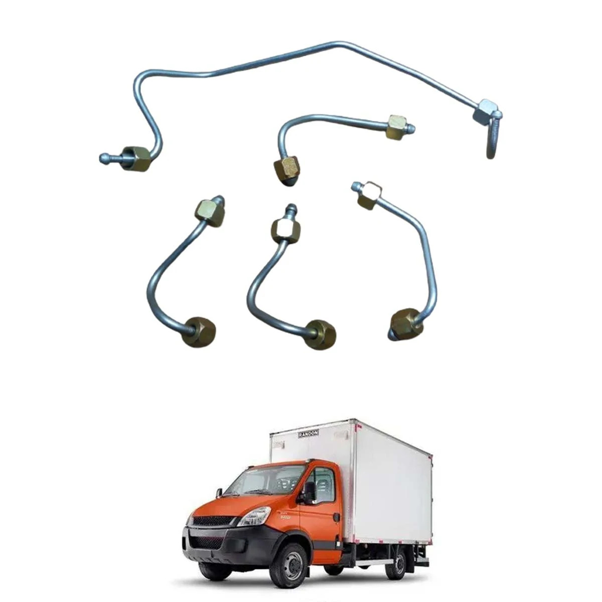 JOGO TUBOS BICO INJETORES MOTOR F1C EURO 5 PARA IVECO DAILY 35S14 40S14 (5043843