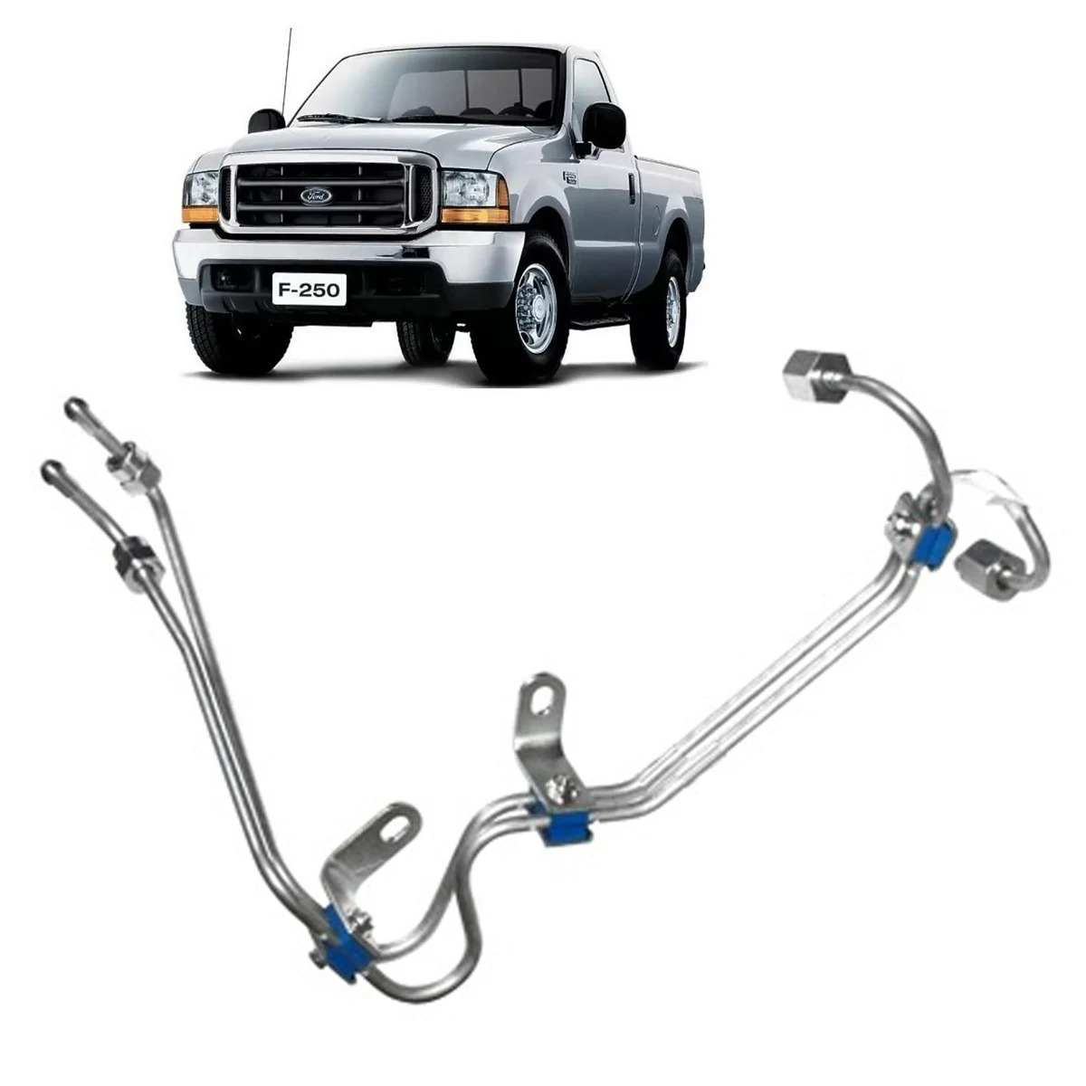 TUBO INJECAO COMBUSTIVEL 3 4 CILINDROS CUMMINS 4BTAA 3.9 4CIL FORD F250 F350 F40