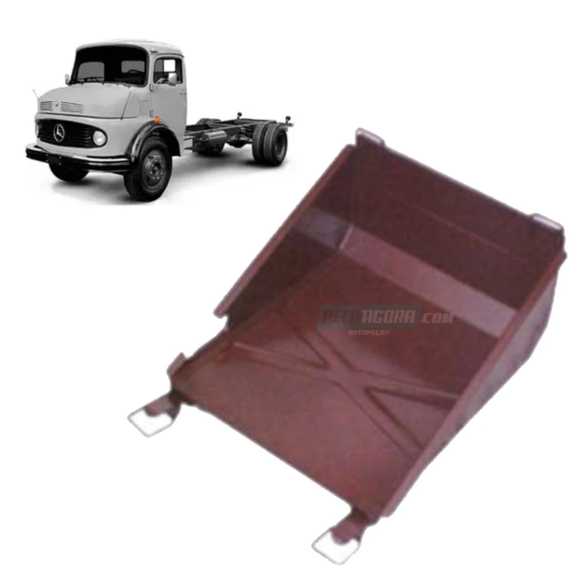 TAMPA CAIXA BATERIA MERCEDES 1519 CHAPA FERRO (3455407082-FC012531-F97)