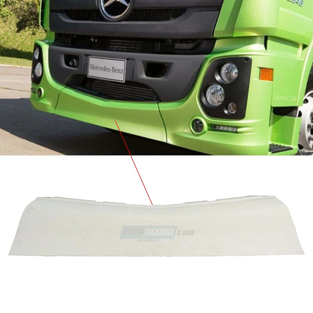 PARACHOQUE DIANTEIRO MB ACTROS 2651 CENTRAL INTERNO (9438806673,)