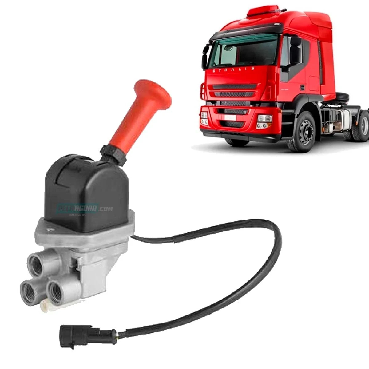 VALVULA MANECO FREIO ESTACIONARIO IVECO EUROTECH EUROCARGO STRALIS TRAKKER CAVAL