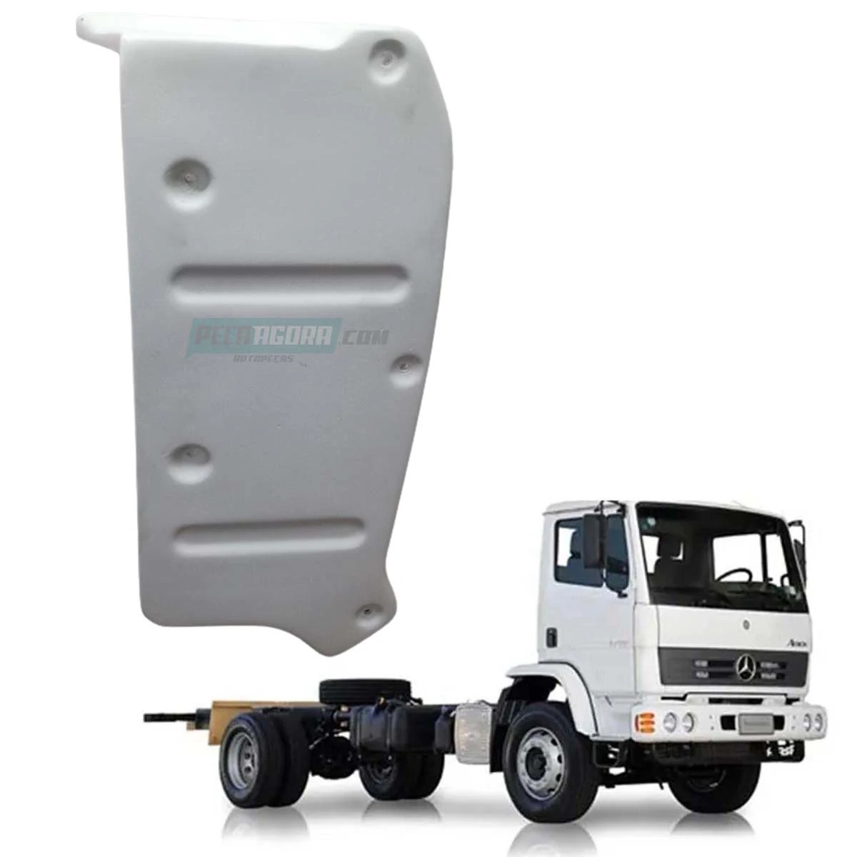 COBERTURA PARACHOQUE DIREITO FIBRA  MB 1215 1720 1723 CARA CHATA (6938857222-AS3