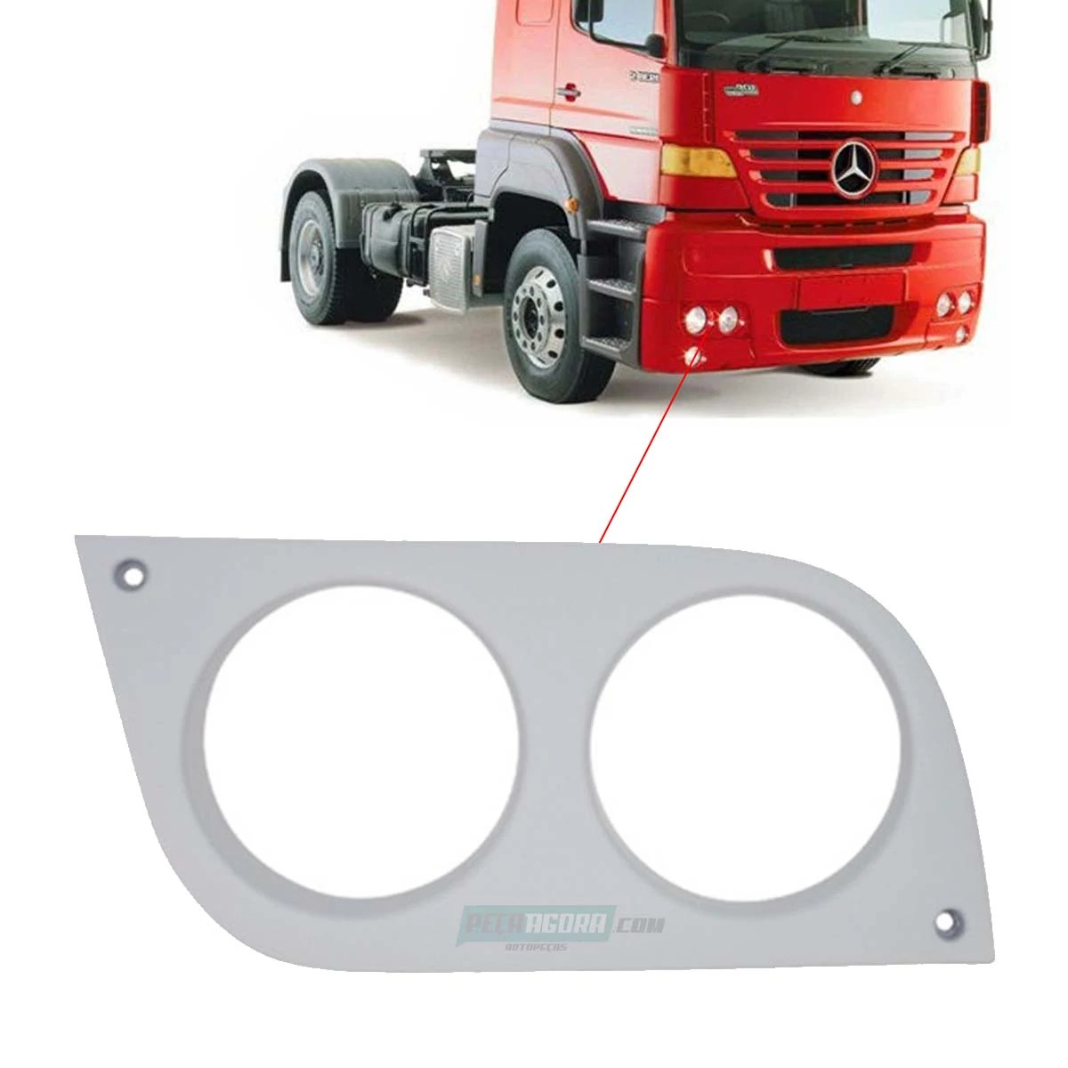MOLDURA DO FAROL DIR MB 1938S 1944S MERCEDES BENZ (6938267276,)