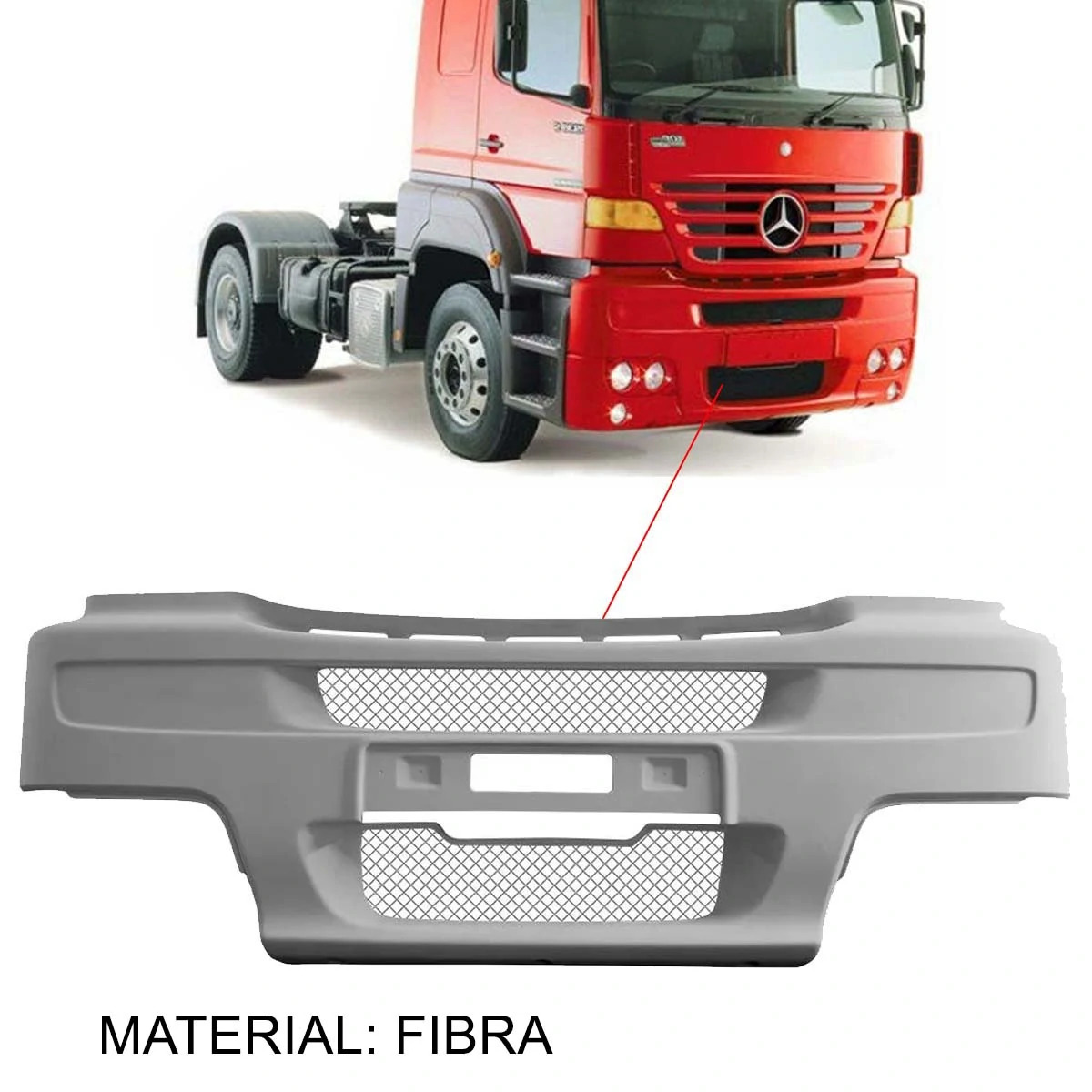 PARACHOQUE CENTRAL MB 1938S FIBRA   (6938808570-9)