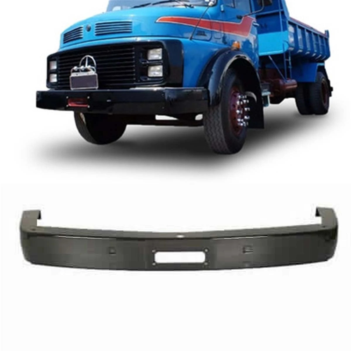 PARACHOQUE DIANTEIRO CHAPA PINTADO MERCEDES BENZ 1114 INTEIRO AMALCABURIO 526 (3