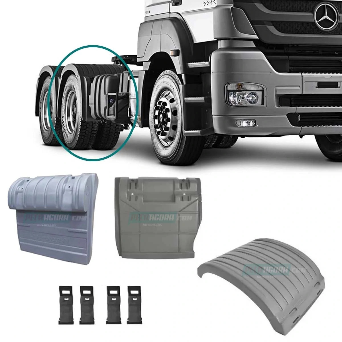 KIT PARALAMA PRESILHAS TRACAO MB AXOR 2540 2644 DIANTEIRO DIREITO (K.9305200007-