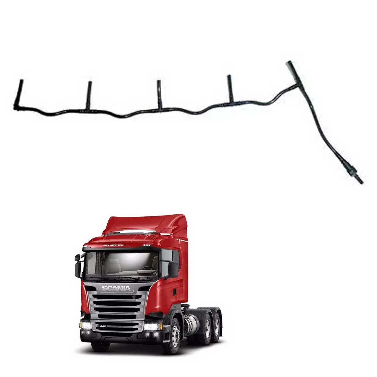 TUBO AGUA CABECOTE 9 L PARA SCANIA SERIE 5 MOTOR 9 L  (2078132,)