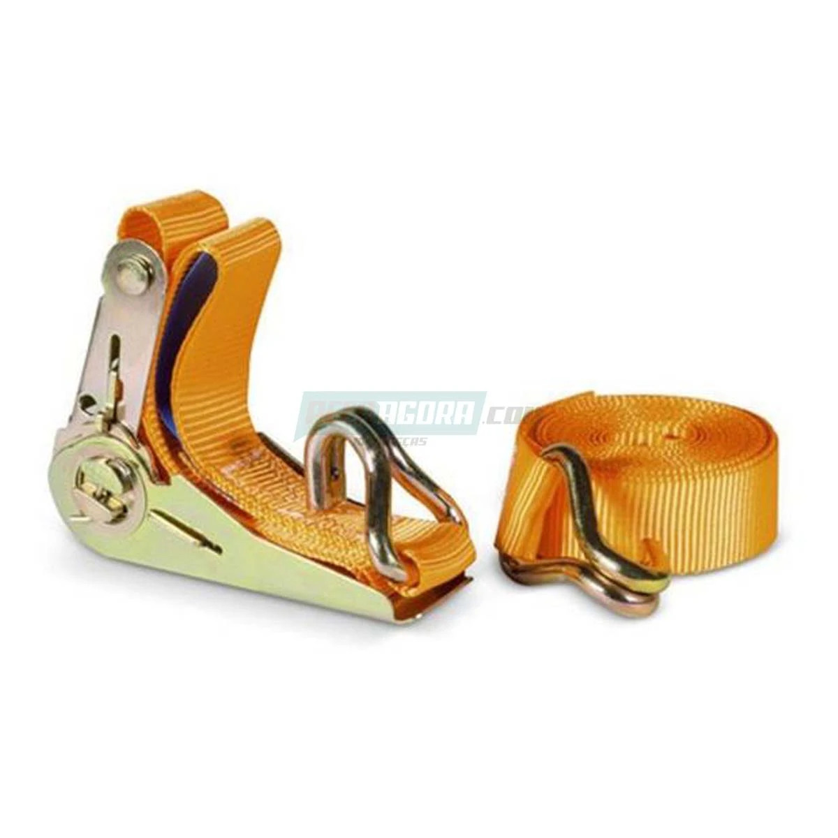CINTA PARA AMARRACAO DE CARGA 0,8T x 4,5 M COM CATRACA E GANCHO TIPO J (2410002)