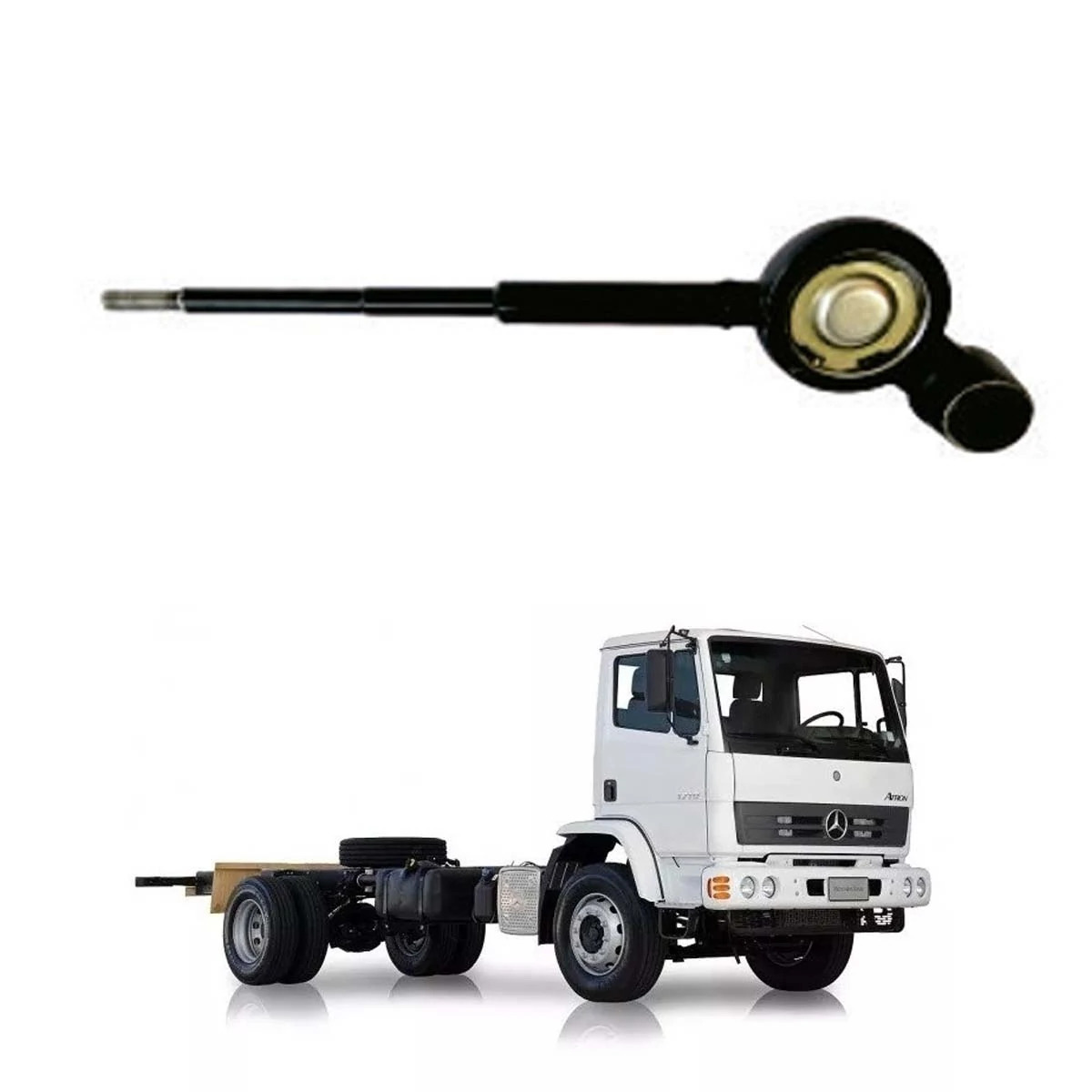 CONJUNTO ALAVANCA CAMBIO REFORCADA MB 712C 914C 1215C ATEGO 1315 1415 1418 2423K