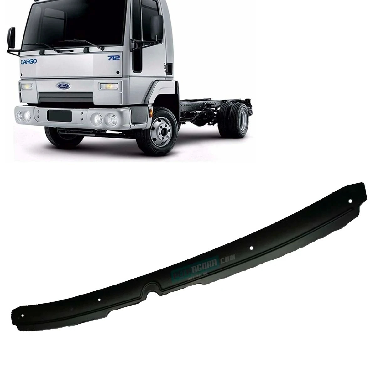 MOLDURA DEFLETOR PARACHOQUE ESTREITO FORD CARGO 712 814 815 915 01 06 FORD CARGO