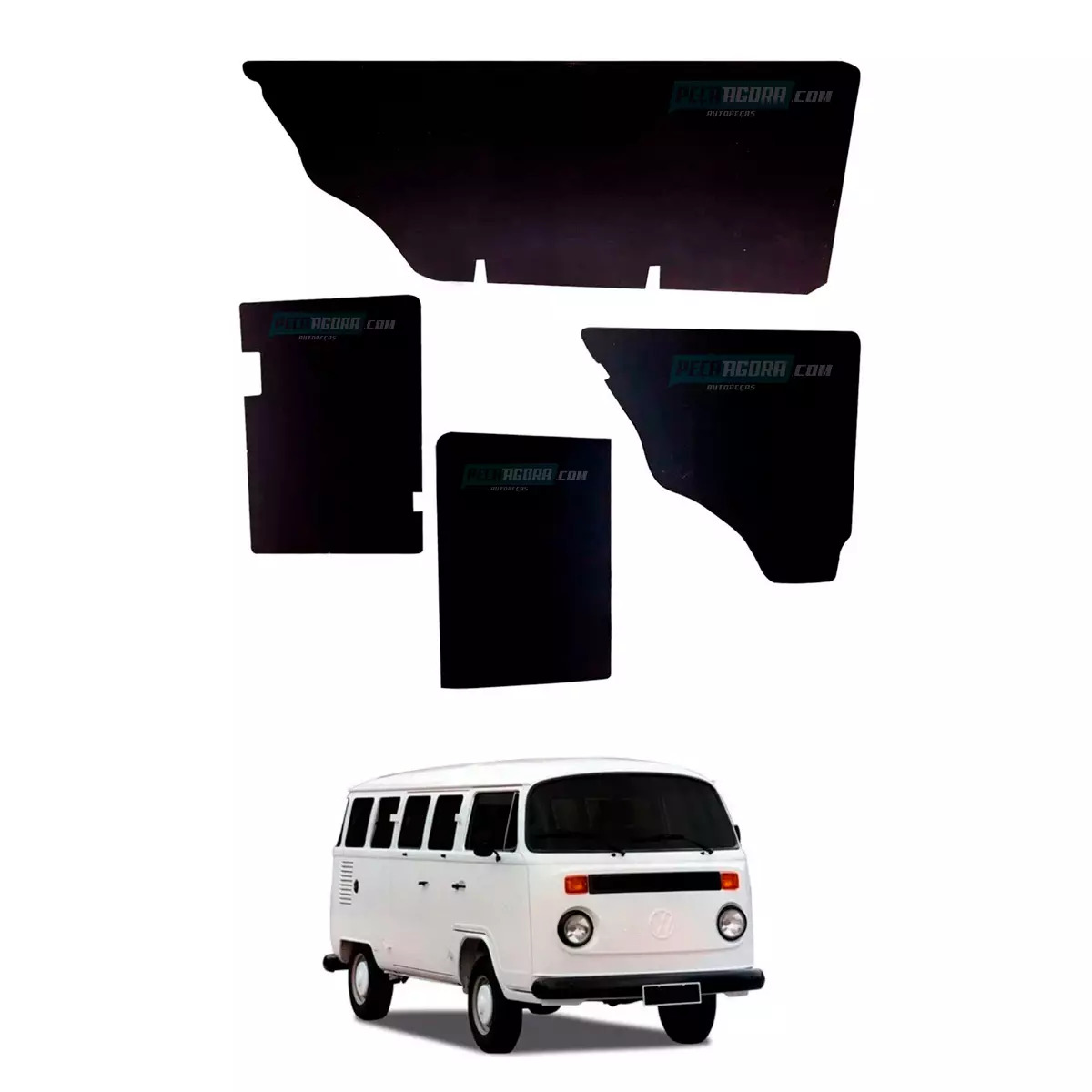 JOGO FORRO PORTA SALAO COMPLETO KOMBI CLIPPER 76 A 97 77 78 79 80 81 82 83 (M335