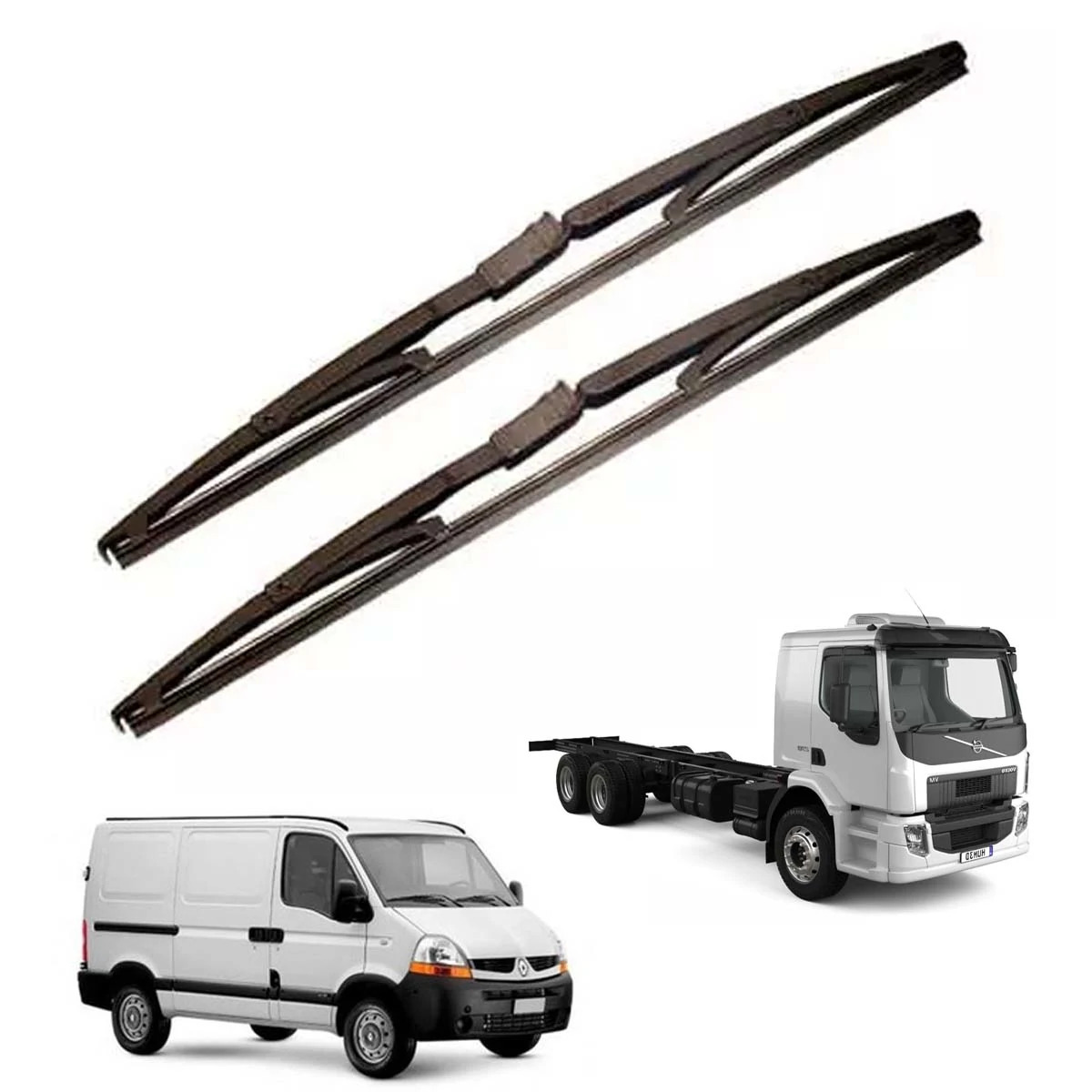 PAR PALHETA 24'' VOLVO VM 270 2008... VM17 VM23 2003... RENAULT MASTER 97... COM