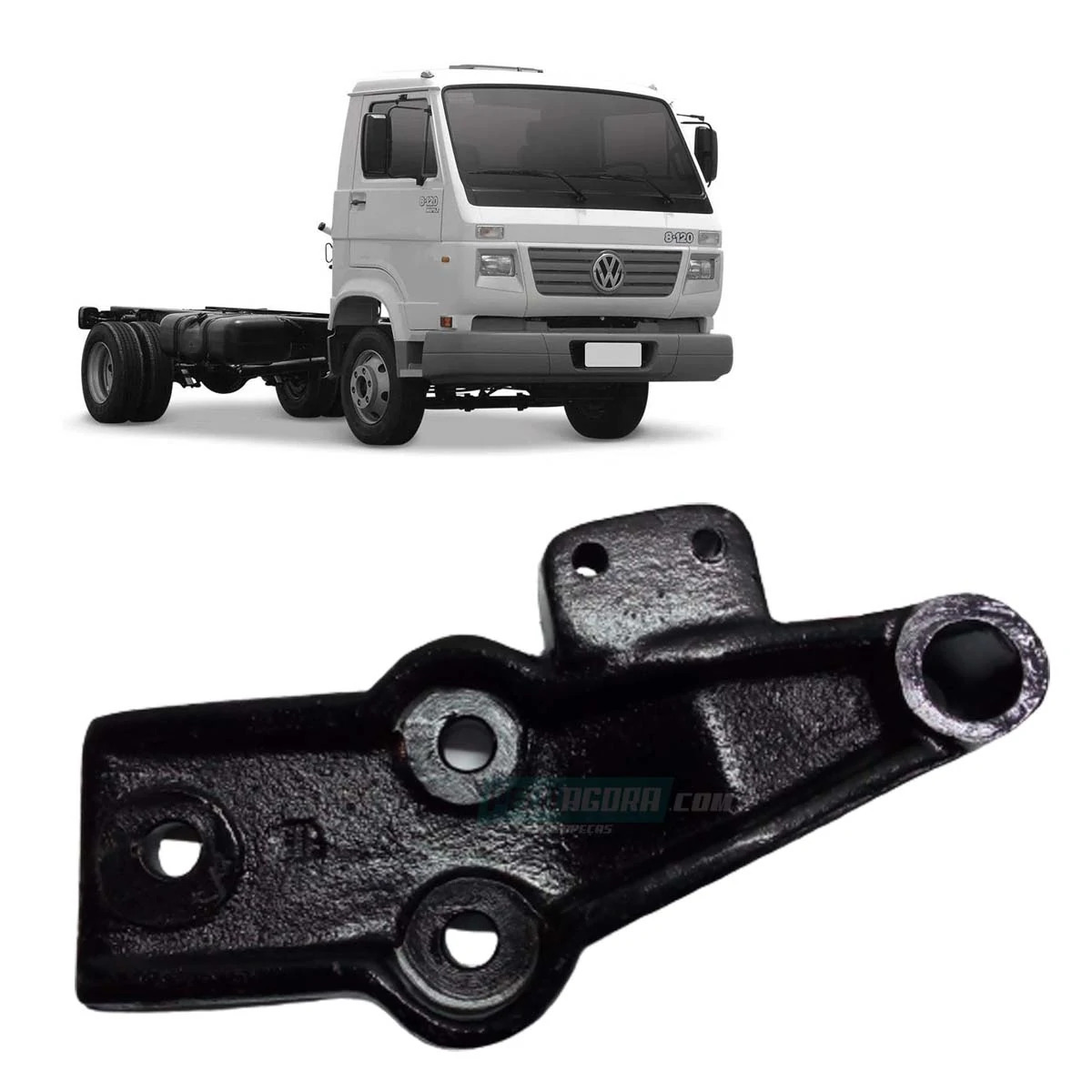 SUPORTE BASE FIXACAO ALAVANCA CAMBIO VW 7100 7110 7120 8120 8140CO 8150EOD 9150E