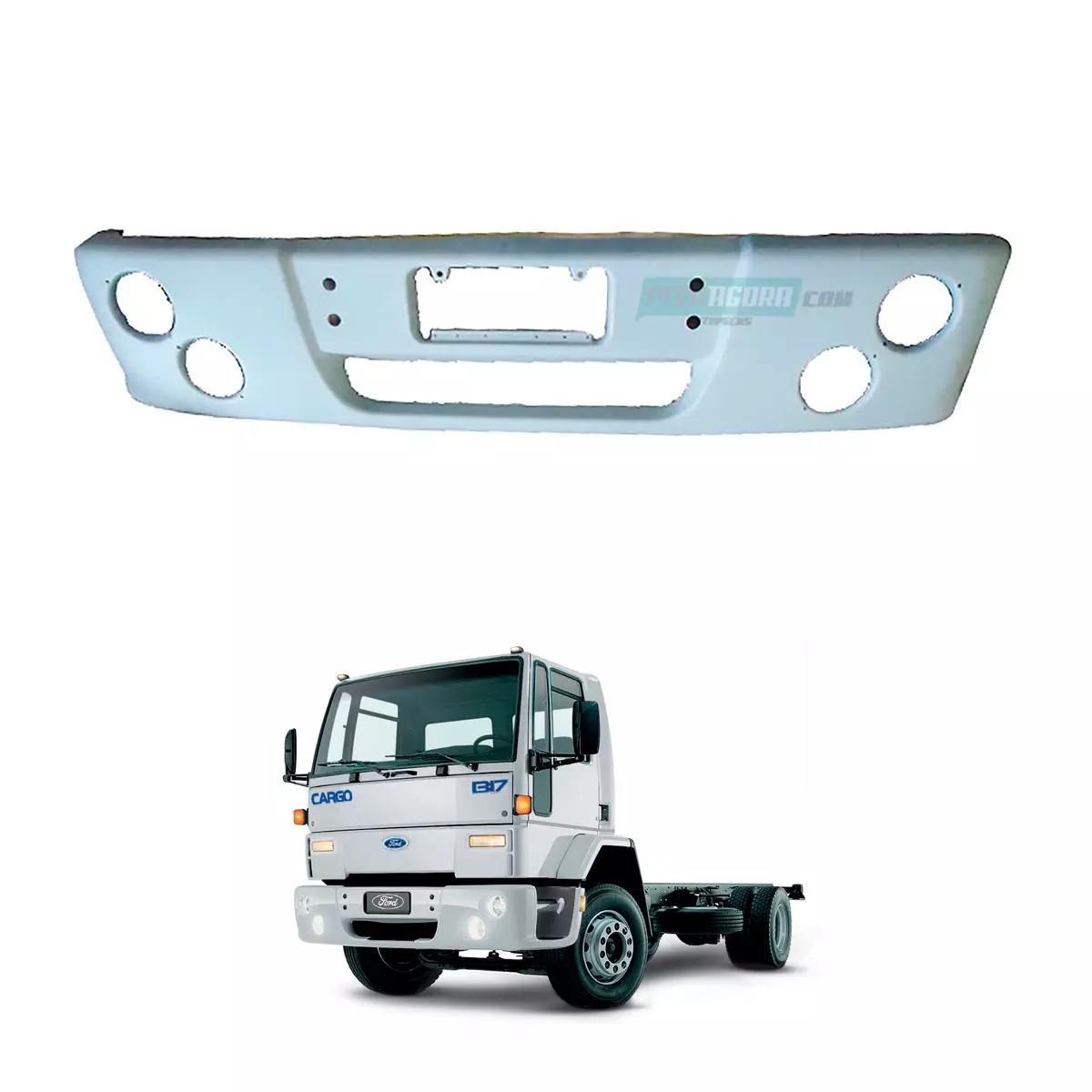PARACHOQUE DIANTEIRO LARGO PARA FAROL DIAGONAL ABS FORD CARGO 1317 1717 1722 433