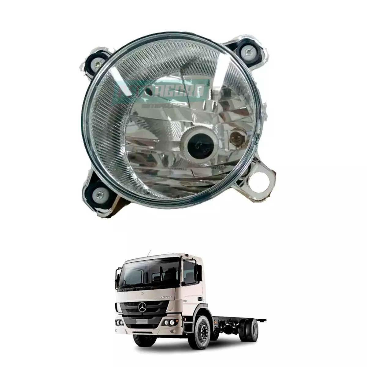 FAROL ALTO DIREITO ESQUERDO MB ATEGO 2014 EM DIANTE ATRON 2013 EM DIANTE ACTROS 