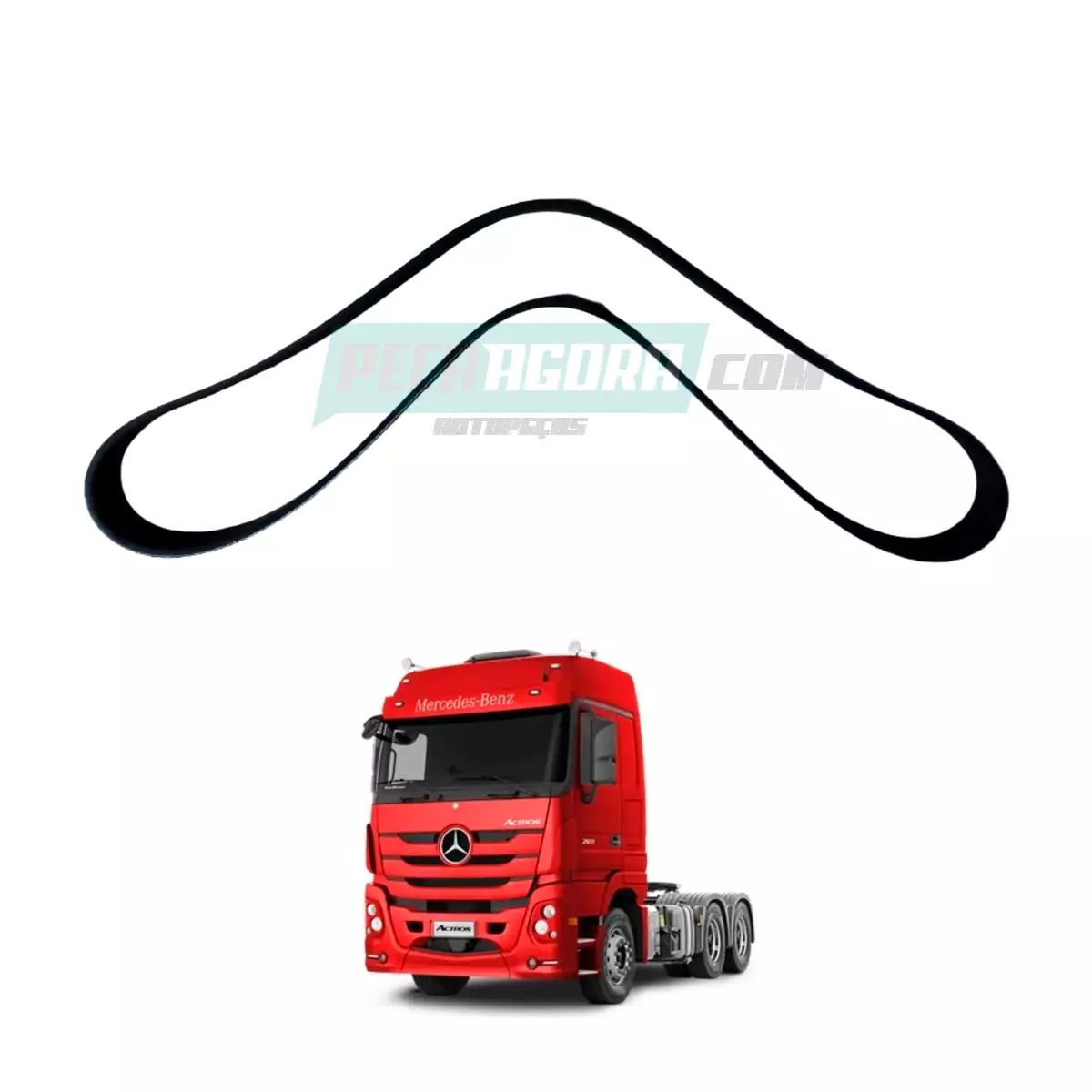 CORREIA MICRO V 8PK1205 MB ACTROS 2546 2646 2008 A 2015 4844 2009... MOTOR OM 50