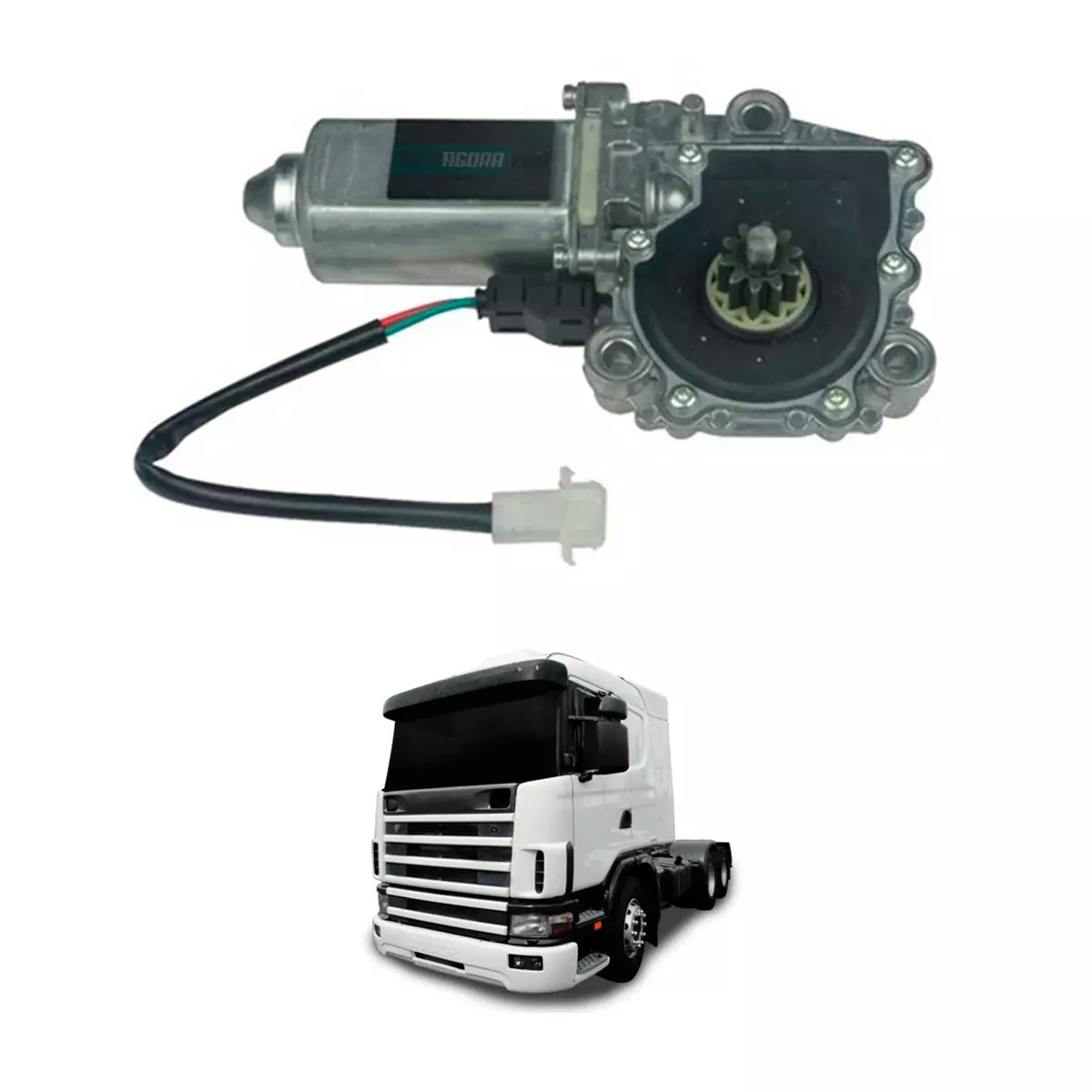 MOTOR MAQUINA VIDRO ESQUERDO SCANIA SERIE 4 E 5 VOLVO FH 12 NH 12 FM10 FM12 COM 