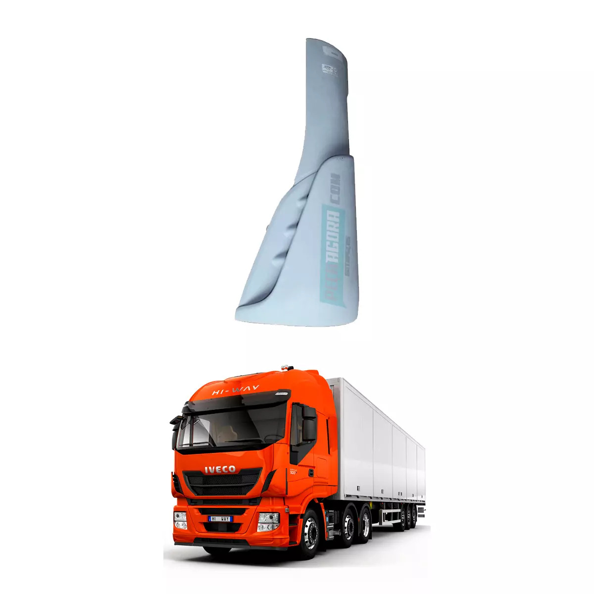 DEFLETOR LATERAL LE ESQUERDO PARA IVECO STRALIS HI-WAY 440 480 560  (5801552904)