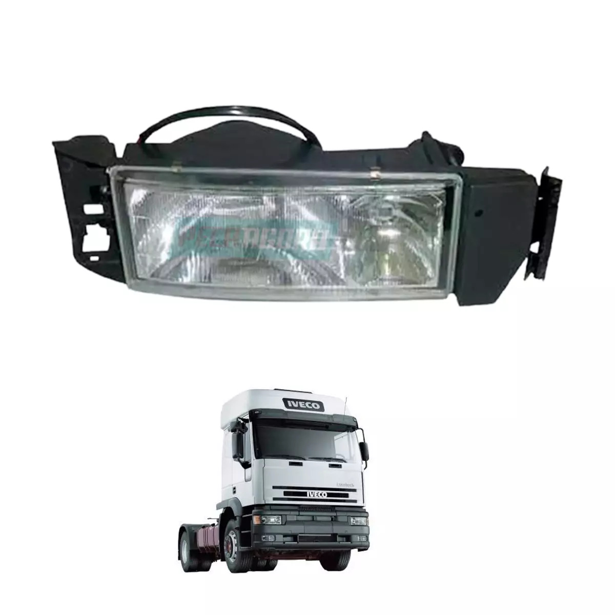 FAROL PRINCIPAL DIREITO PARA IVECO EUROTECH 1993 A 2007 (500305102-F188)
