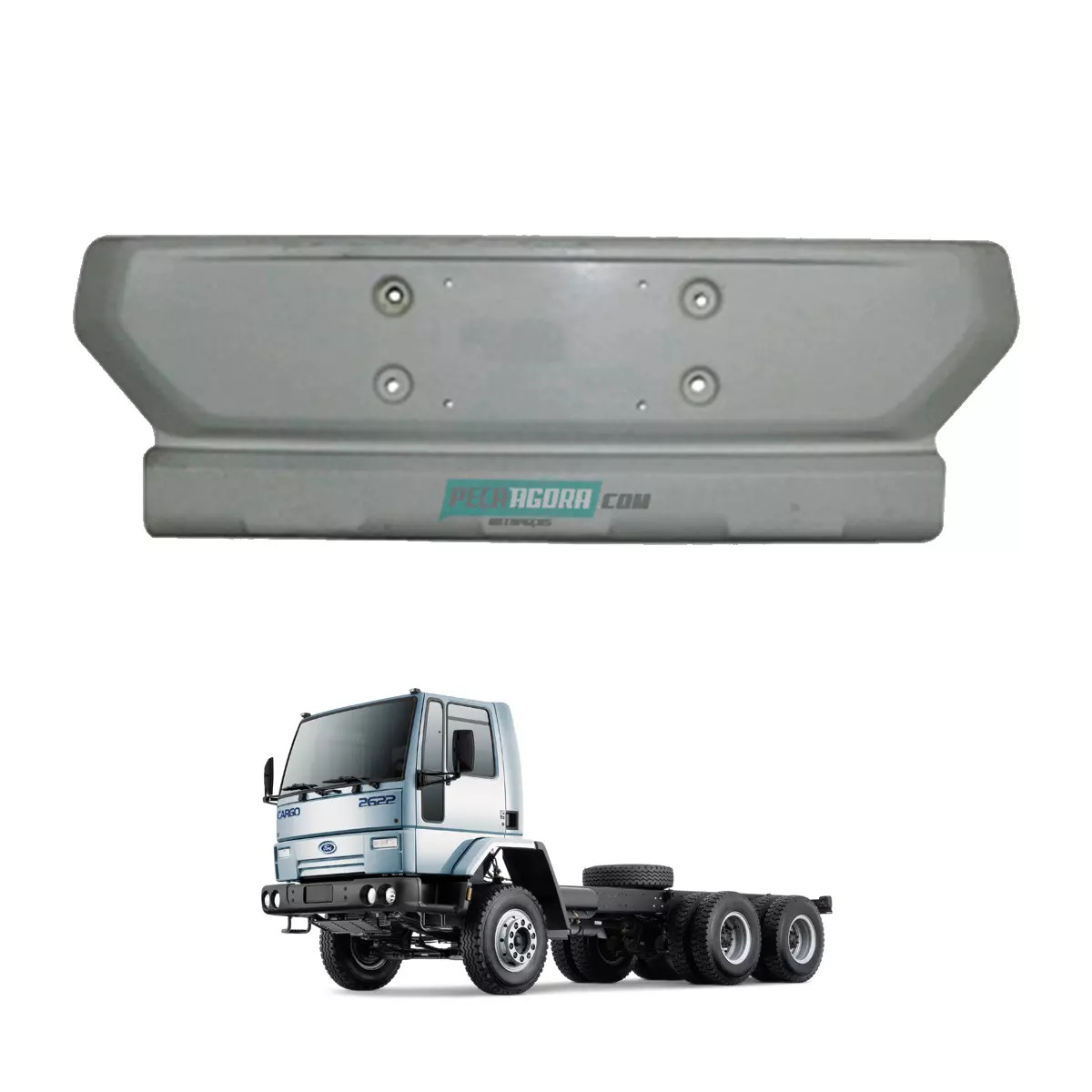 PARACHOQUE CENTRAL ESTREITO FORD NOVO CARGO 2622 2628 2632 3132 - 2011... PLASTI