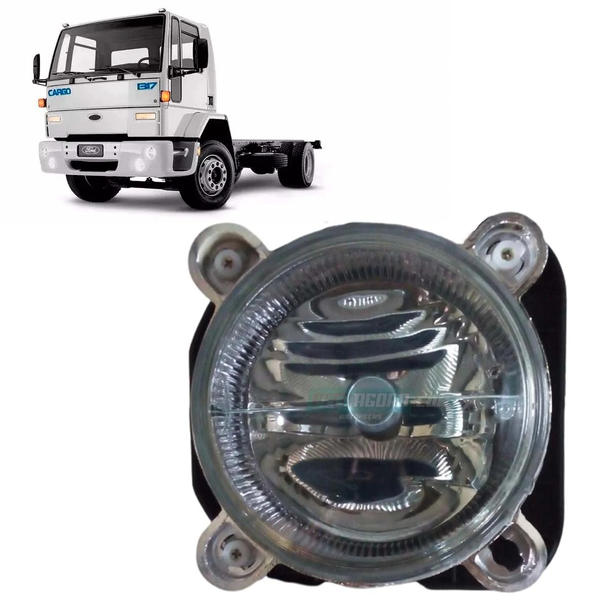 FAROL DIR FORD NOVO CARGO 1317 1517 1717 1319 1519 1719 1722 - 2012...LUZ BAIXA 