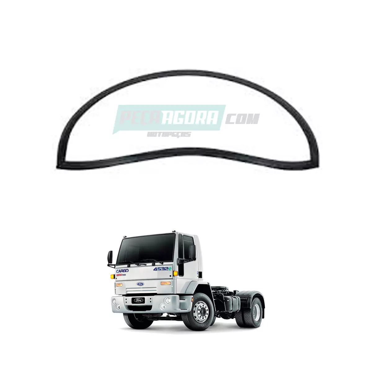 GUARNICAO VIDRO SUPERIOR PORTA FORD CARGO TODOS (82DBE21456AC)